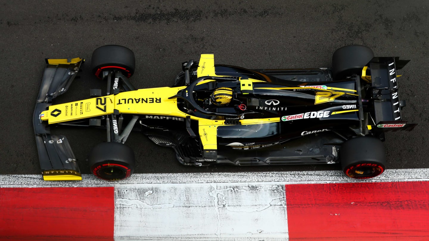 MEXICO CITY, MEXICO - OCTOBER 26: Nico Hulkenberg of Germany driving the (27) Renault Sport Formula