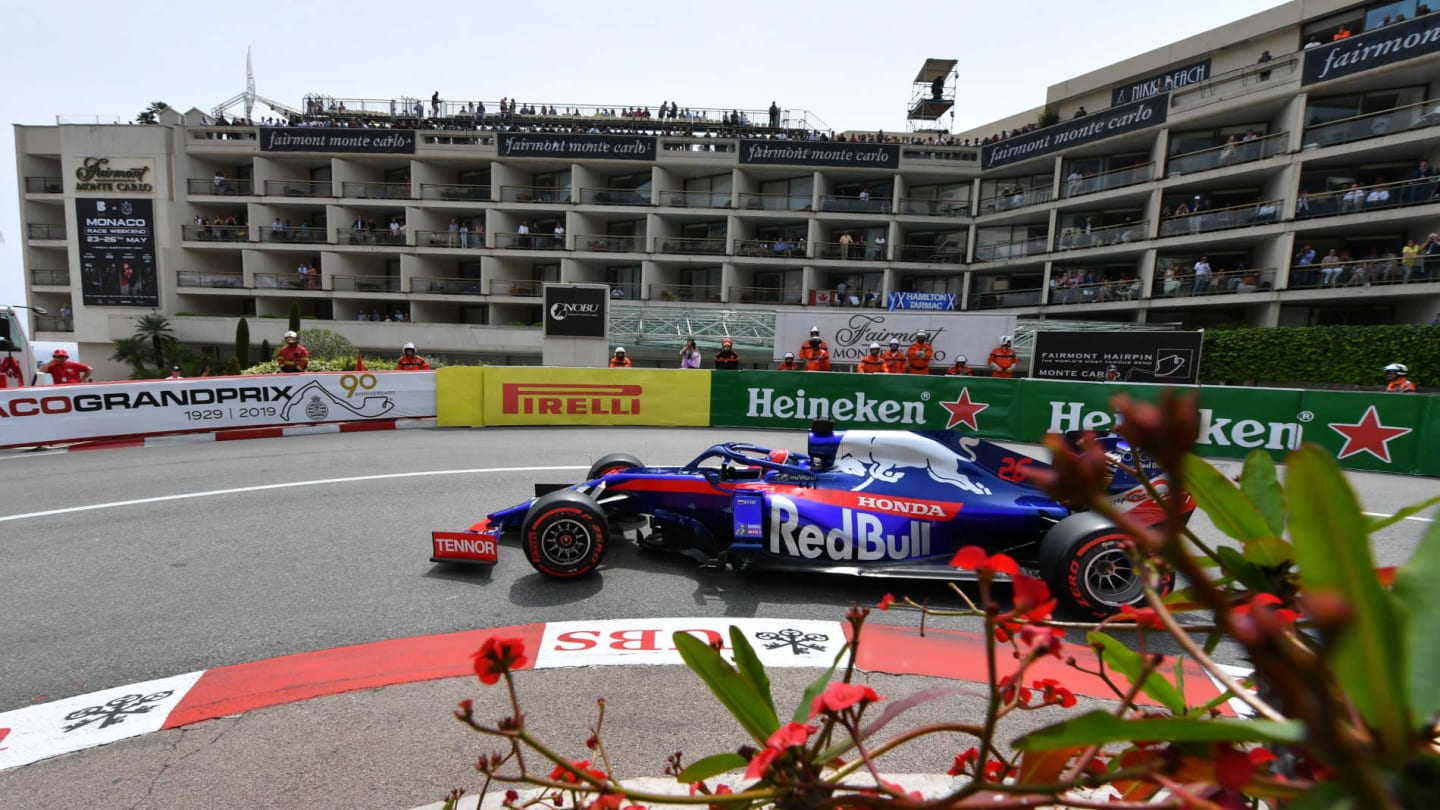 MONTE CARLO, MONACO - MAY 25: Daniil Kvyat, Toro Rosso STR14 during the Monaco GP at Monte Carlo on May 25, 2019 in Monte Carlo, Monaco. (Photo by Mark Sutton / Sutton Images)
