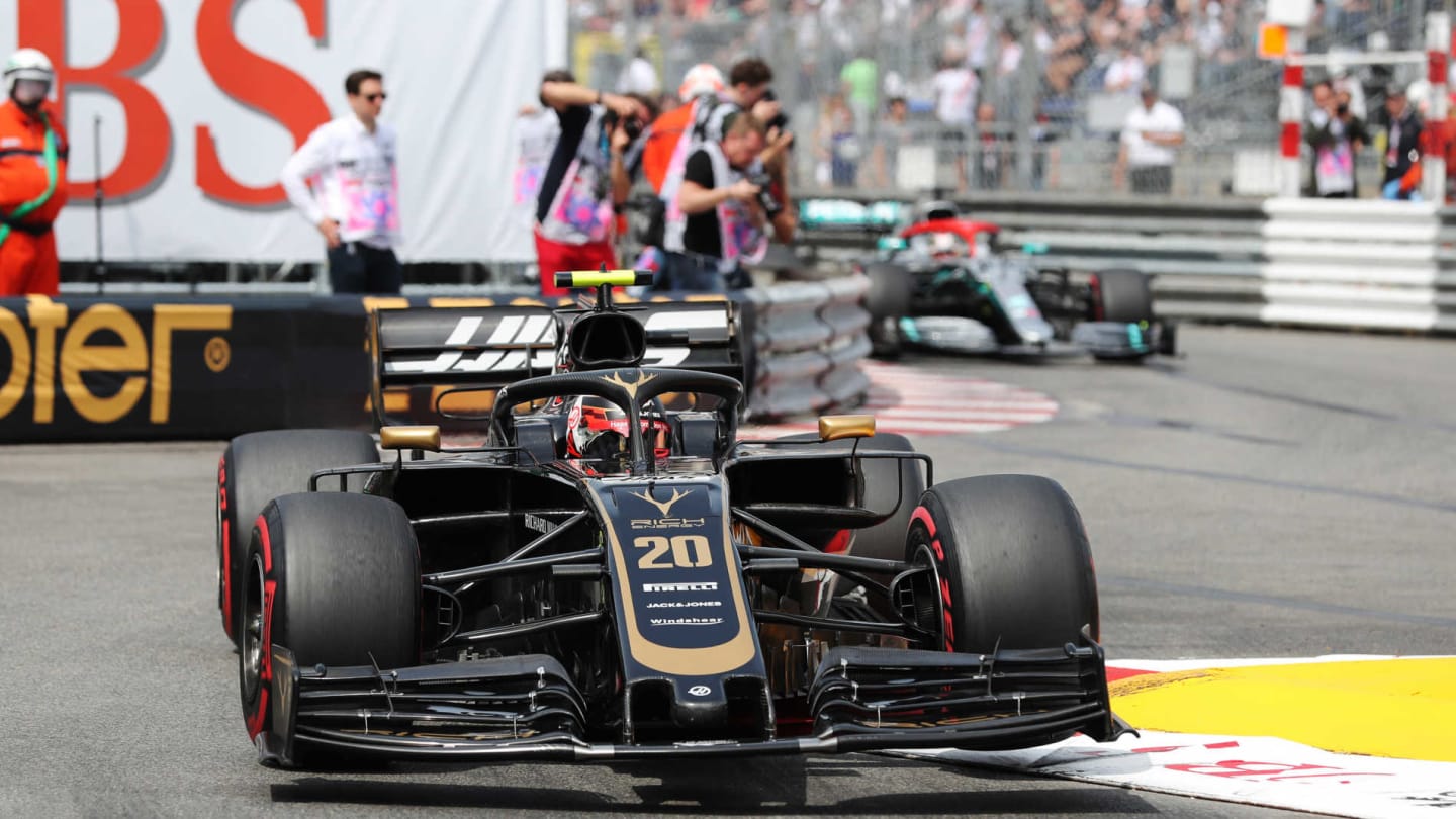 MONTE CARLO, MONACO - MAY 25: Kevin Magnussen, Haas VF-19 during the Monaco GP at Monte Carlo on