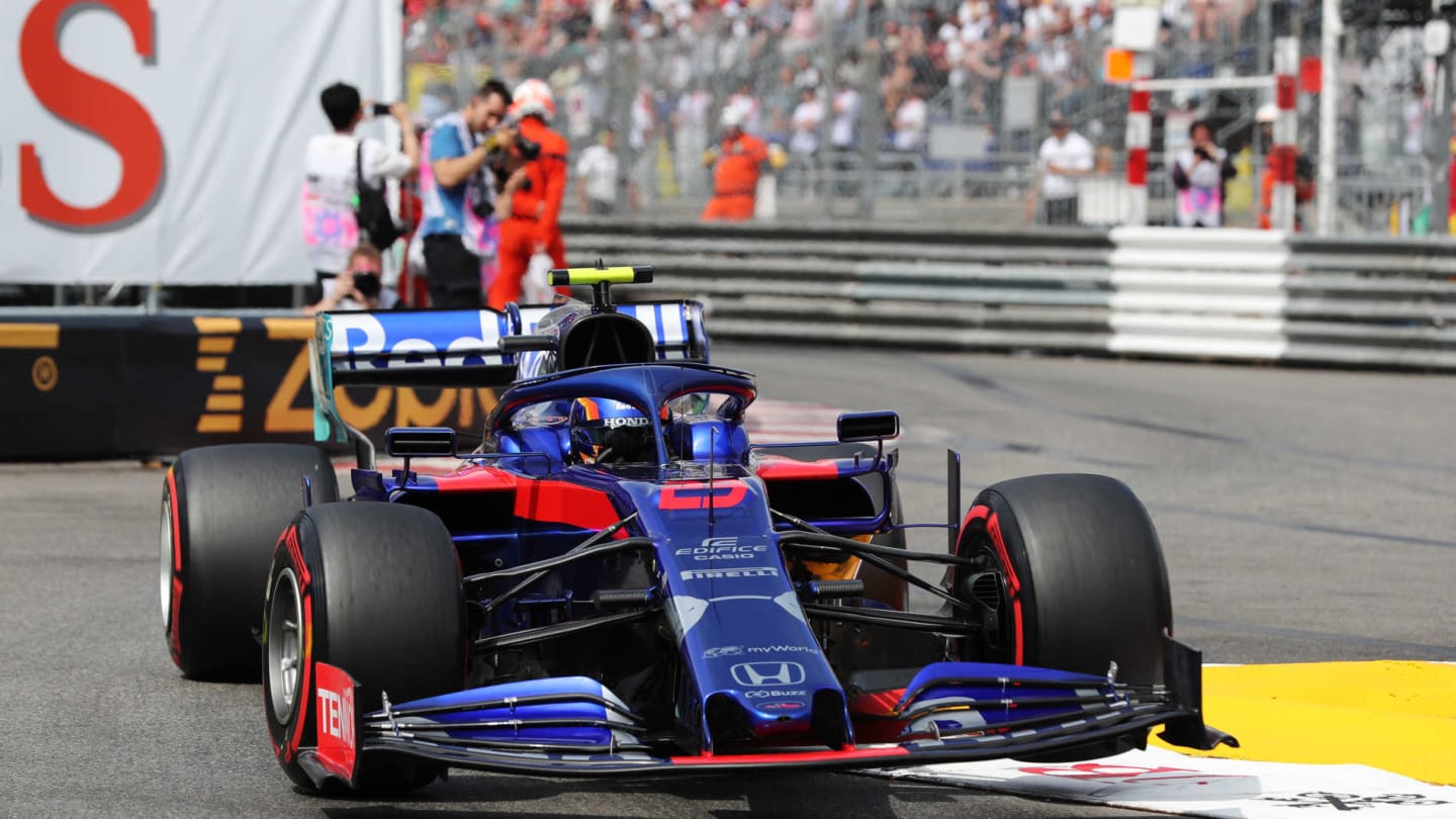 MONTE CARLO, MONACO - MAY 25: Alexander Albon, Toro Rosso STR14 during the Monaco GP at Monte Carlo