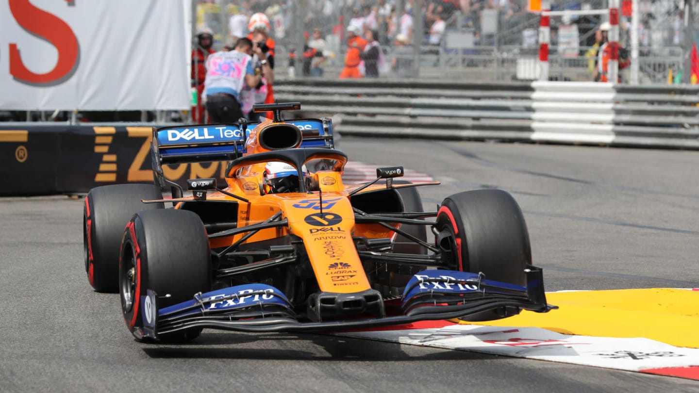 MONTE CARLO, MONACO - MAY 25: Carlos Sainz Jr., McLaren MCL34 during the Monaco GP at Monte Carlo