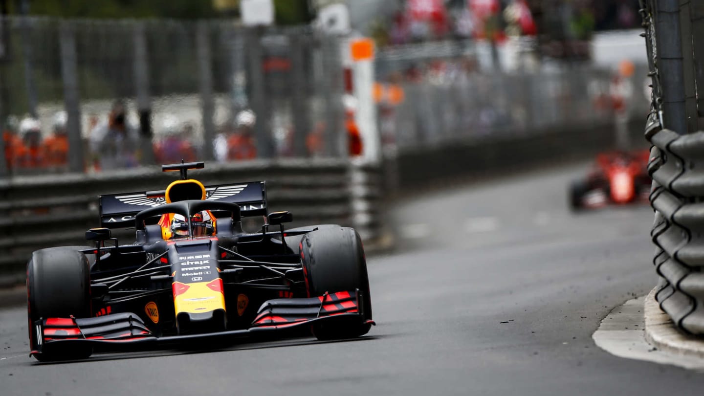 MONTE CARLO, MONACO - MAY 26: Max Verstappen, Red Bull Racing RB15 during the Monaco GP at Monte