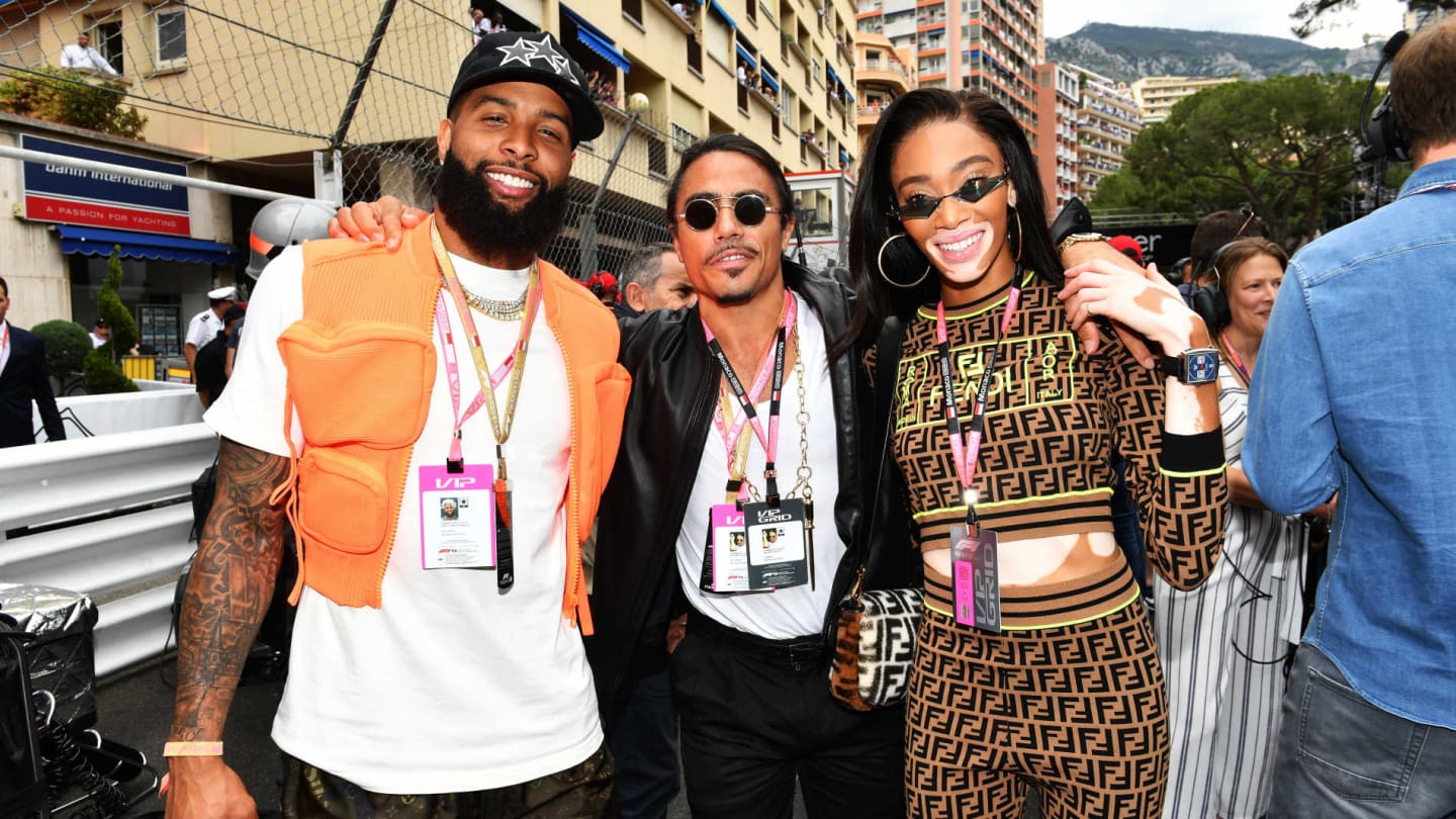MONTE CARLO, MONACO - MAY 26: Odell Beckham Jnr on the grid with Salt Bae, Restauranteur and