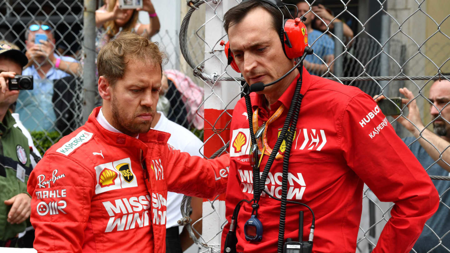 MONTE CARLO, MONACO - MAY 26: Sebastian Vettel, Ferrari during the Monaco GP at Monte Carlo on May