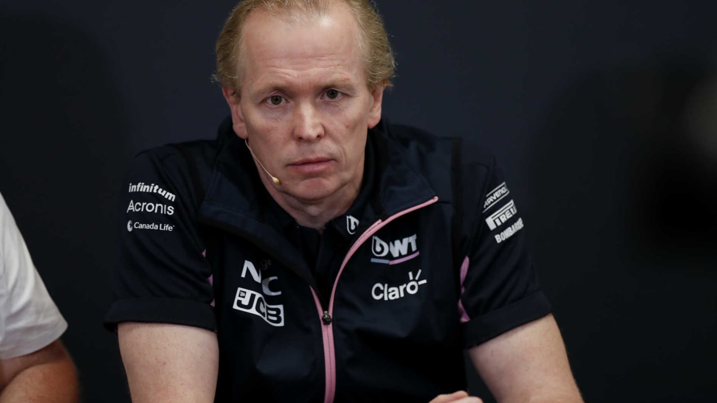 MONTE CARLO, MONACO - MAY 23: Andrew Green, Technical Director, Racing Point, in the team principals Press Conference during the Monaco GP at Monte Carlo on May 23, 2019 in Monte Carlo, Monaco. (Photo by Zak Mauger / LAT Images)