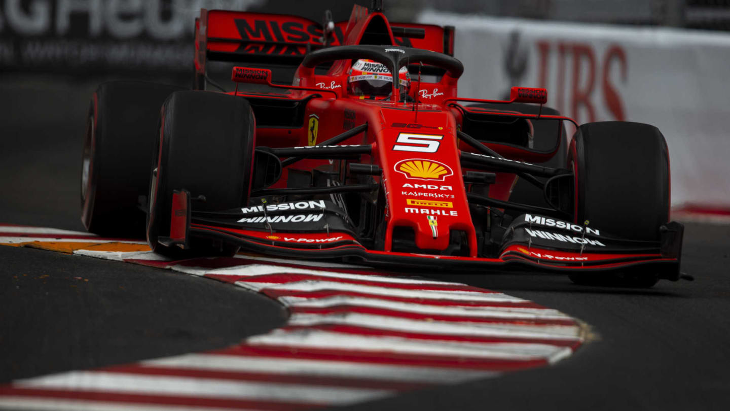 MONTE CARLO, MONACO - MAY 23: Sebastian Vettel, Ferrari SF90 during the Monaco GP at Monte Carlo on