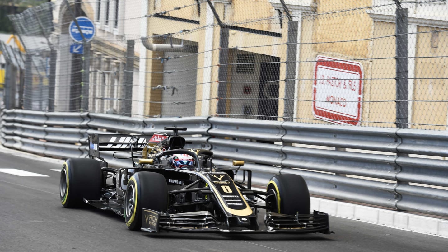 MONTE CARLO, MONACO - MAY 23: Romain Grosjean, Haas VF-19 during the Monaco GP at Monte Carlo on May 23, 2019 in Monte Carlo, Monaco. (Photo by Gareth Harford / Sutton Images)