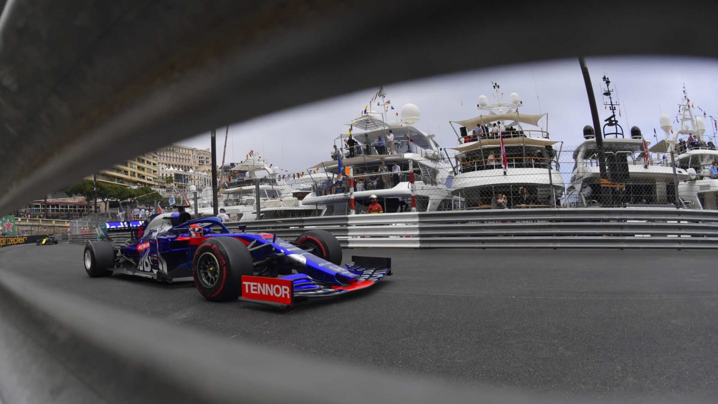 MONTE CARLO, MONACO - MAY 23: Daniil Kvyat, Toro Rosso STR14 during the Monaco GP at Monte Carlo on