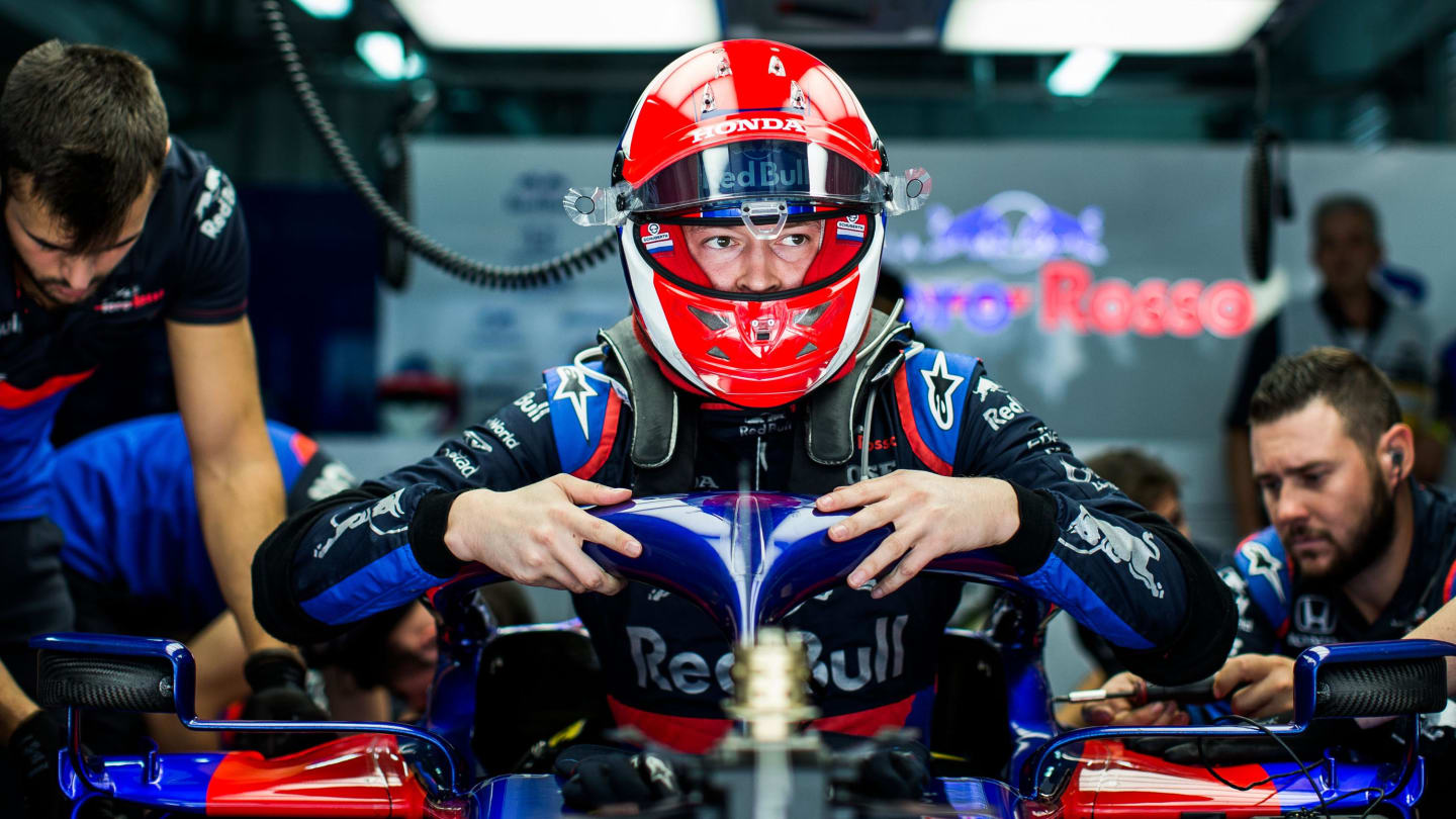 SOCHI, RUSSIA - SEPTEMBER 27: Daniil Kvyat of Scuderia Toro Rosso and Russia during practice for