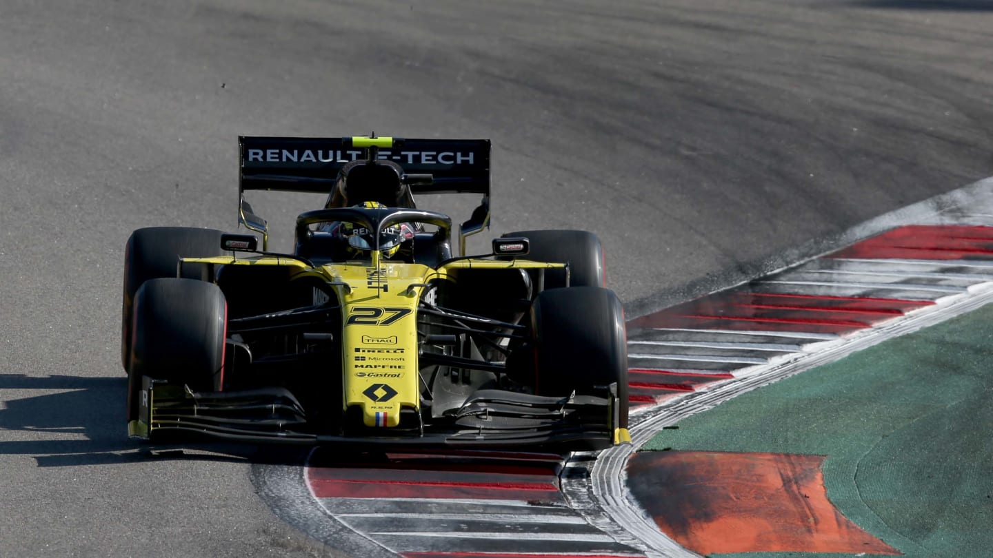 SOCHI, RUSSIA - SEPTEMBER 29: Nico Hulkenberg of Germany driving the (27) Renault Sport Formula One
