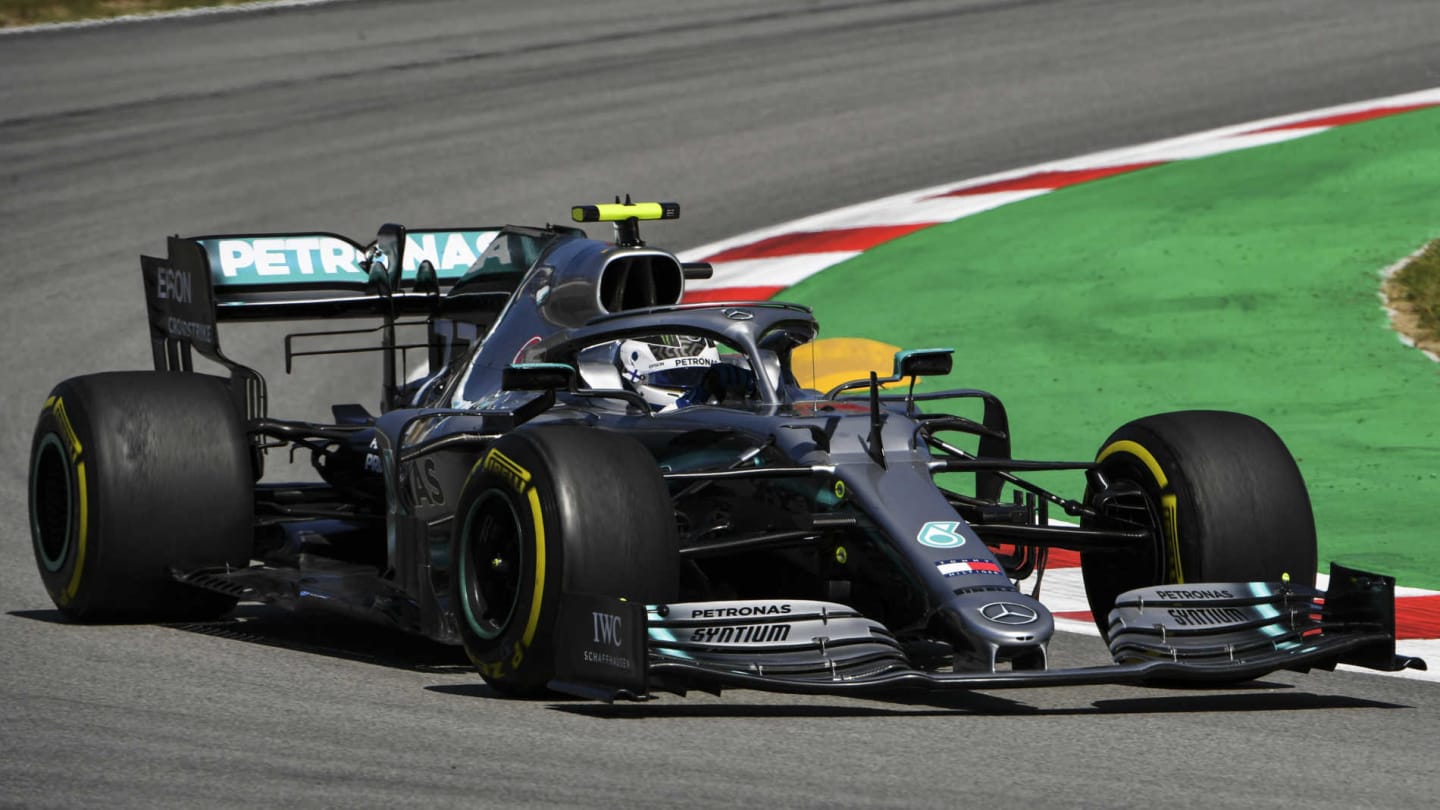 CIRCUIT DE BARCELONA-CATALUNYA, SPAIN - MAY 10: Valtteri Bottas, Mercedes AMG W10 during the