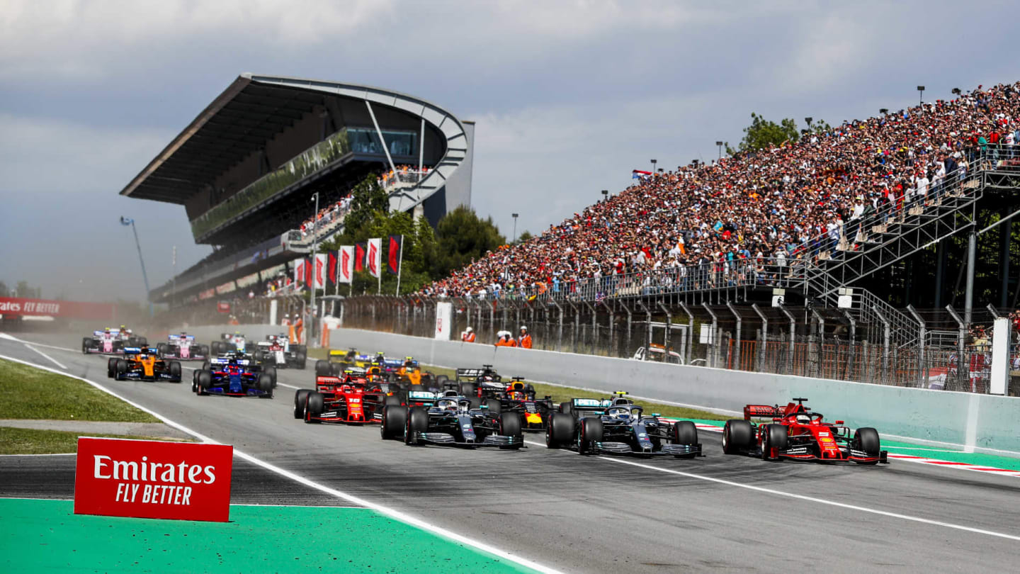 CIRCUIT DE BARCELONA-CATALUNYA, SPAIN - MAY 12: Lewis Hamilton, Mercedes AMG F1 W10, Valtteri