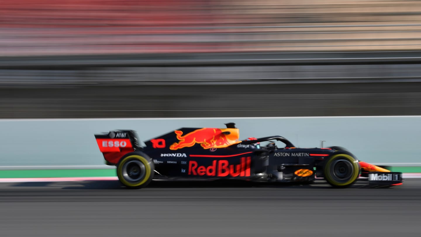CIRCUIT DE BARCELONA-CATALUNYA, SPAIN - FEBRUARY 21: Pierre Gasly, Red Bull Racing RB15 during the