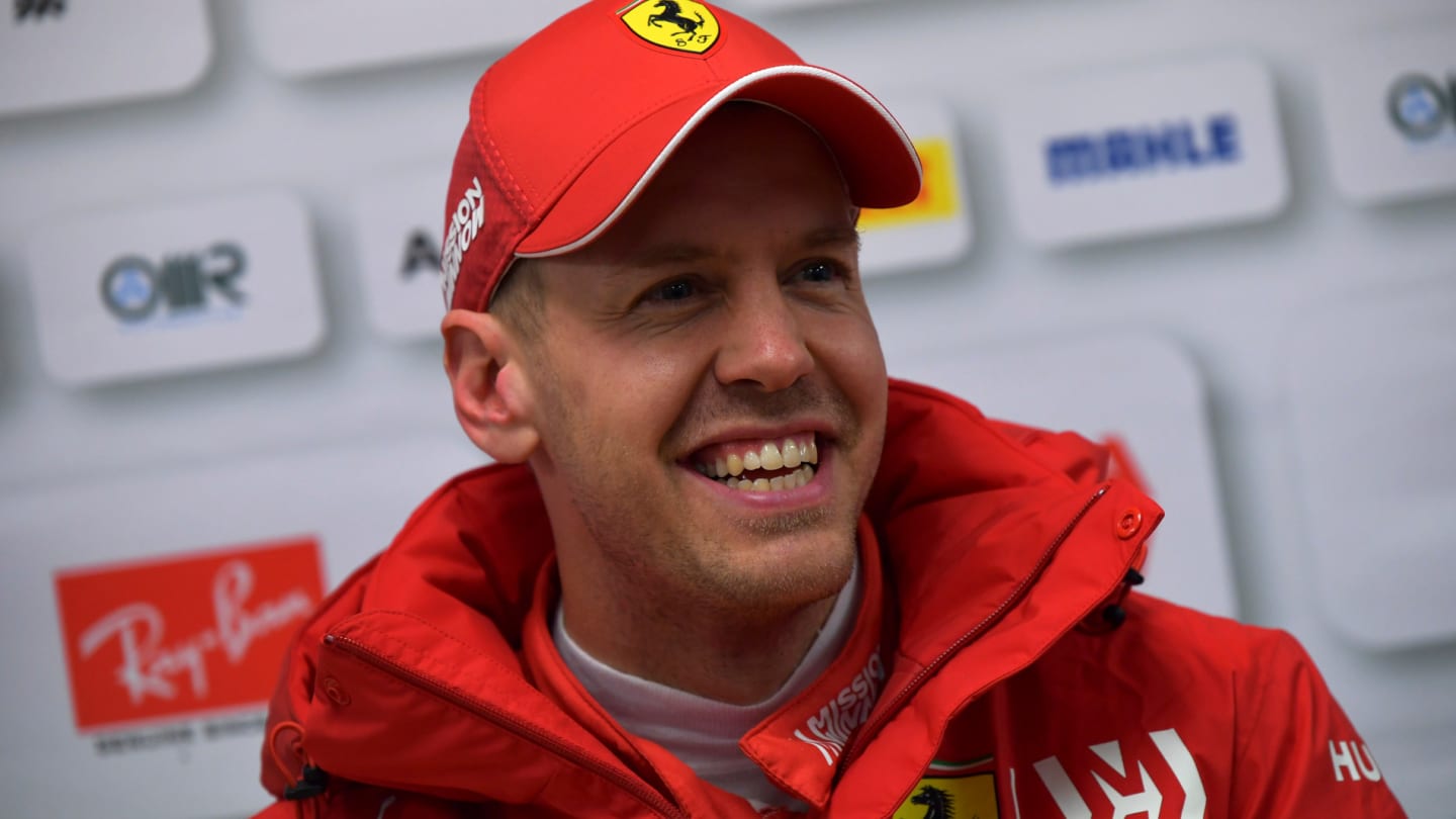 CIRCUIT DE BARCELONA-CATALUNYA, SPAIN - FEBRUARY 18: Sebastian Vettel, Ferrari during the Barcelona