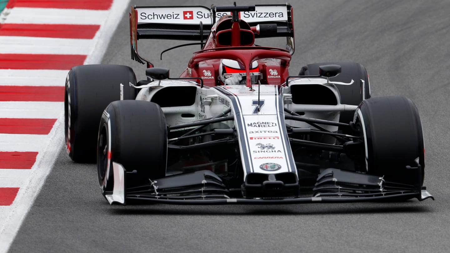 CIRCUIT DE BARCELONA-CATALUNYA, SPAIN - FEBRUARY 20: Kimi Raikkonen, Alfa Romeo Racing C38 during