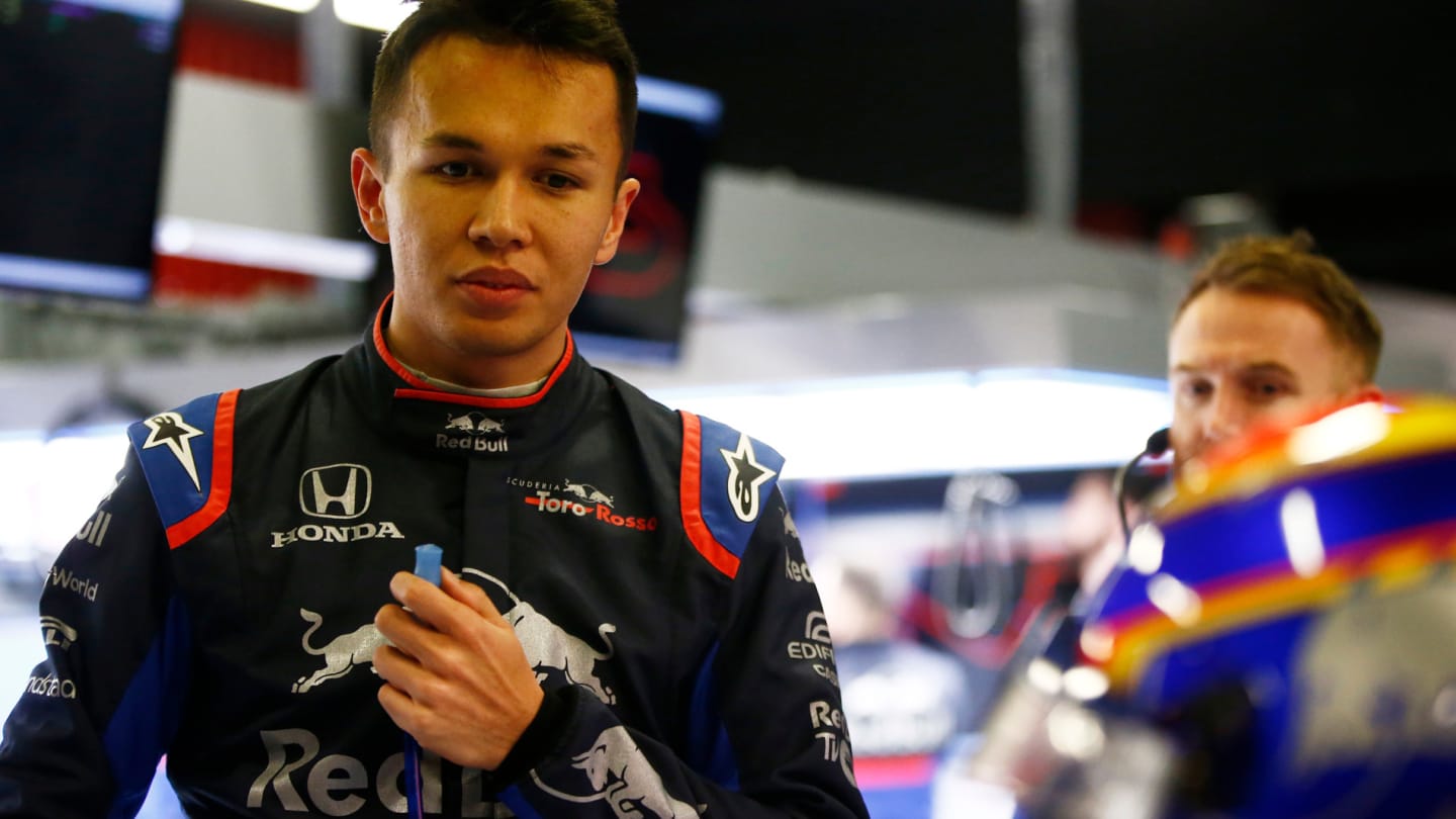 CIRCUIT DE BARCELONA-CATALUNYA, SPAIN - FEBRUARY 19: Alex Albon, Scuderia Toro Rosso during the Barcelona February testing at Circuit de Barcelona-Catalunya on February 19, 2019 in Circuit de Barcelona-Catalunya, Spain. (Photo by Andy Hone / LAT Images)