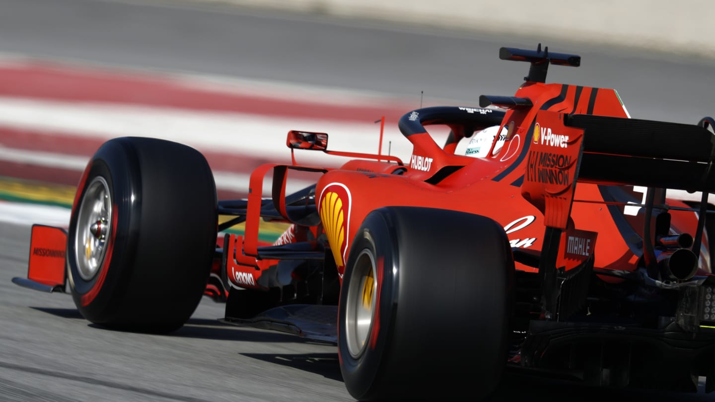 CIRCUIT DE BARCELONA-CATALUNYA, SPAIN - MARCH 01: Sebastian Vettel, Ferrari SF90 during the