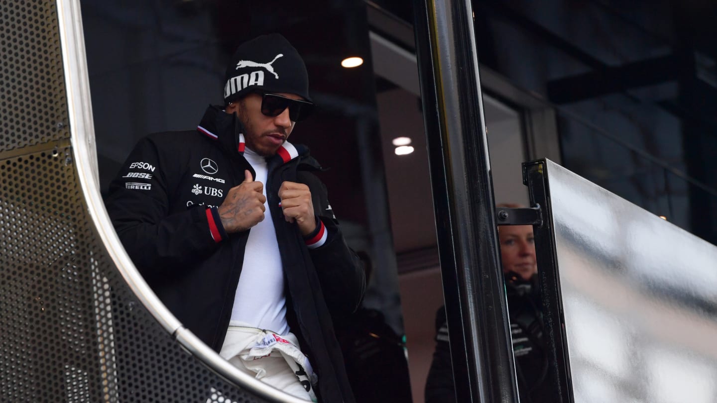 CIRCUIT DE BARCELONA-CATALUNYA, SPAIN - FEBRUARY 26: Lewis Hamilton, Mercedes AMG F1 during the