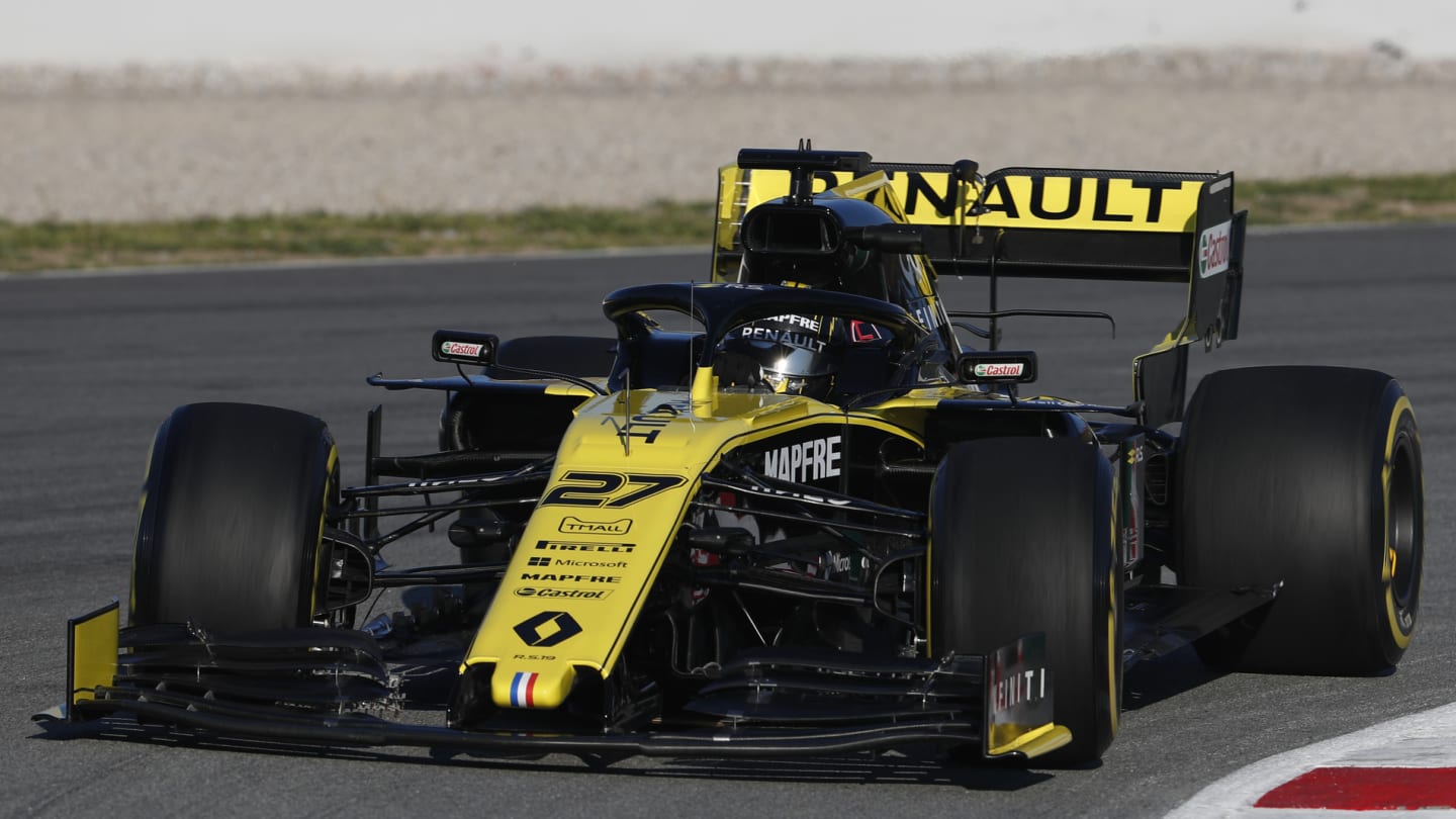 CIRCUIT DE BARCELONA-CATALUNYA, SPAIN - FEBRUARY 26: Nico Hulkenberg, Renault F1 Team R.S. 19 during the Barcelona February testing II at Circuit de Barcelona-Catalunya on February 26, 2019 in Circuit de Barcelona-Catalunya, Spain. (Photo by Zak Mauger / LAT Images)