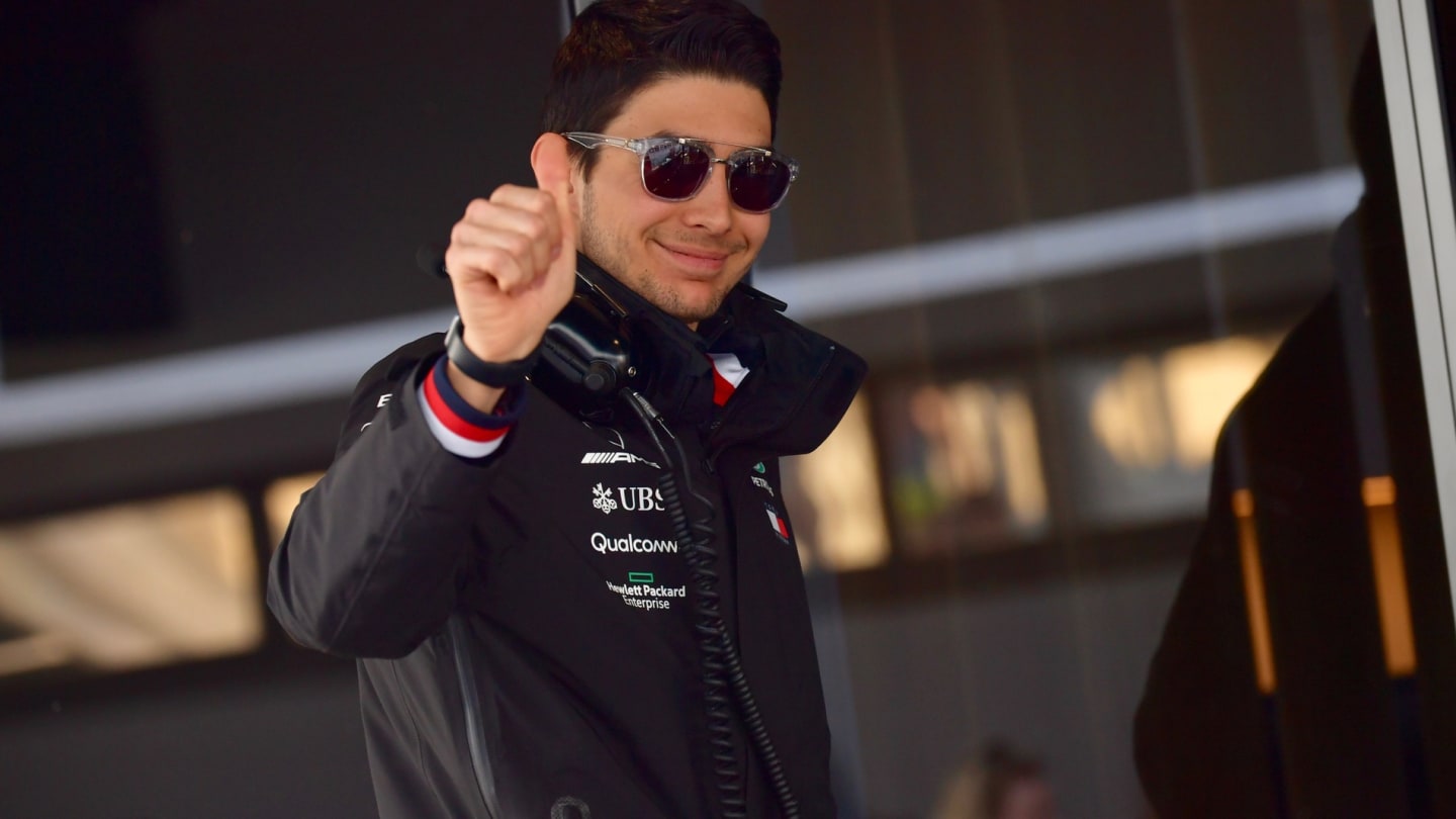 CIRCUIT DE BARCELONA-CATALUNYA, SPAIN - FEBRUARY 26: Esteban Ocon, Mercedes-AMG F1 Test and Reserve Driver during the Barcelona February testing II at Circuit de Barcelona-Catalunya on February 26, 2019 in Circuit de Barcelona-Catalunya, Spain. (Photo by Jerry Andre)