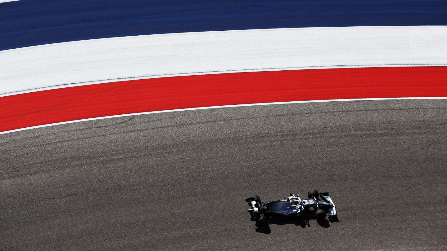 AUSTIN, TEXAS - NOVEMBER 01: Lewis Hamilton of Great Britain driving the (44) Mercedes AMG Petronas