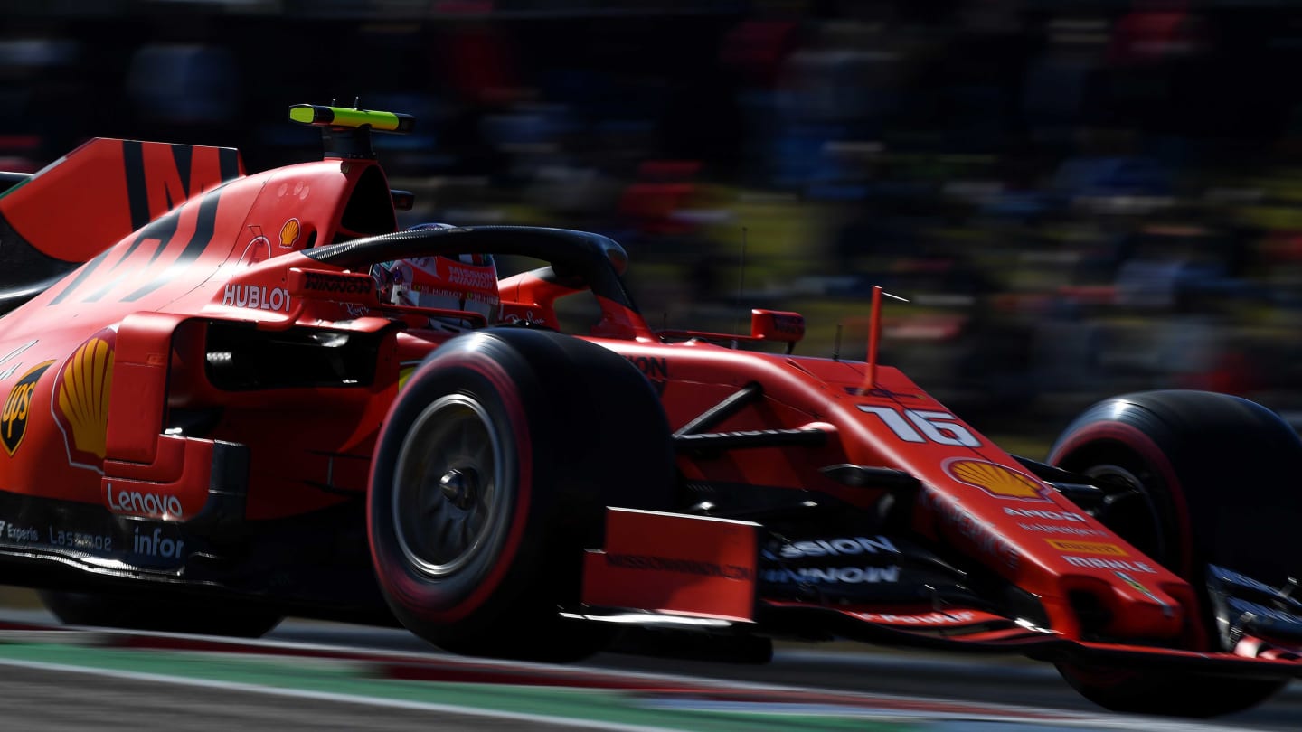 AUSTIN, TEXAS - NOVEMBER 01: Charles Leclerc of Monaco driving the (16) Scuderia Ferrari SF90 on