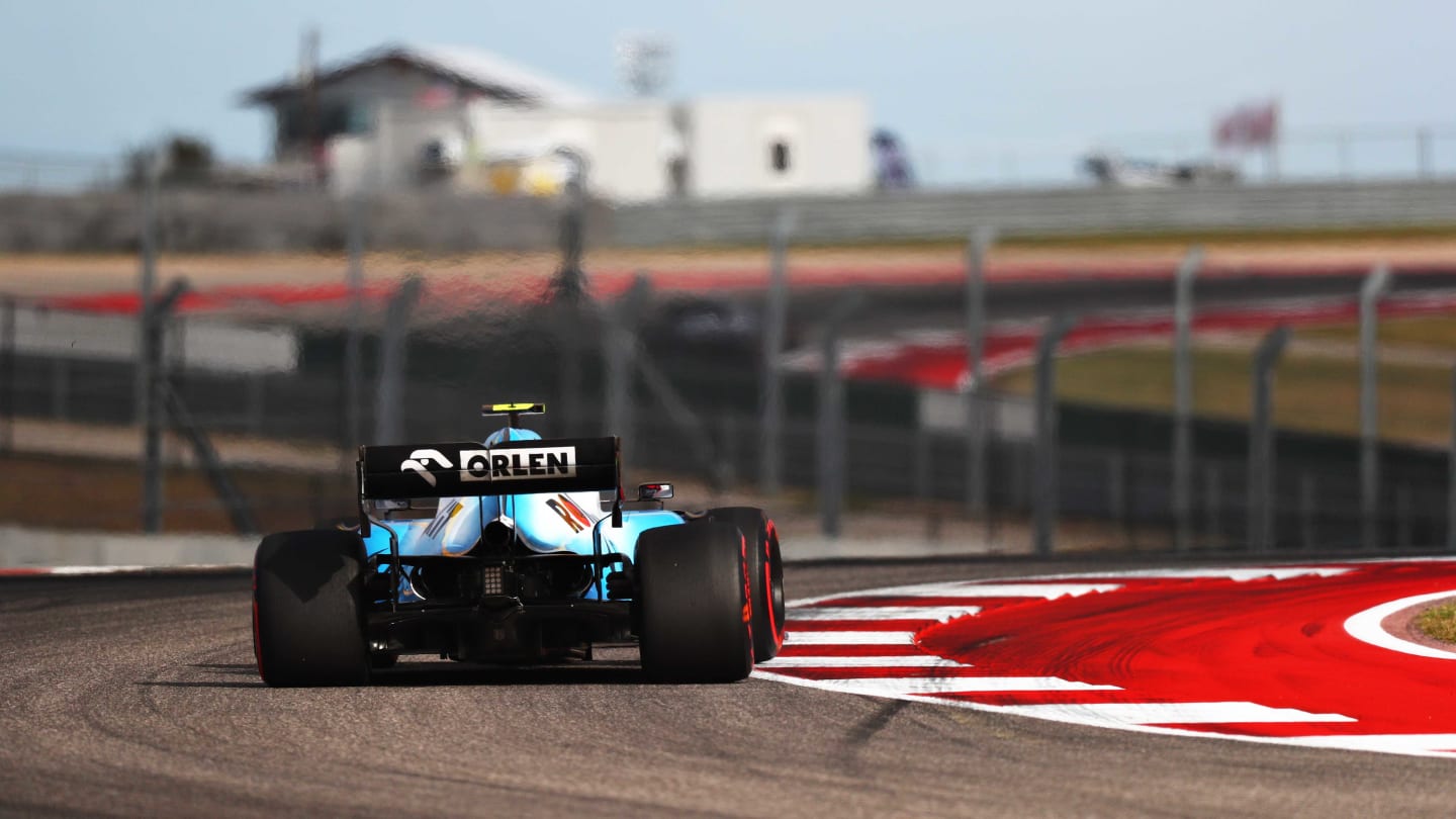 AUSTIN, TEXAS - NOVEMBER 01: Robert Kubica of Poland driving the (88) Rokit Williams Racing FW42 Mercedes on track during practice for the F1 Grand Prix of USA at Circuit of The Americas on November 01, 2019 in Austin, Texas. (Photo by Dan Istitene/Getty Images)