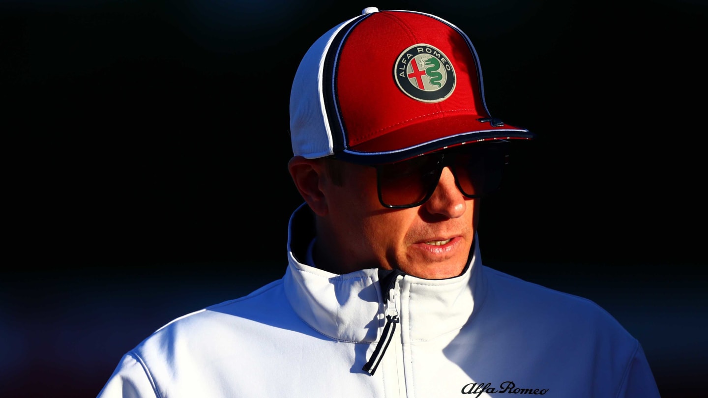 AUSTIN, TEXAS - NOVEMBER 01: Kimi Raikkonen of Finland and Alfa Romeo Racing walks in the Paddock