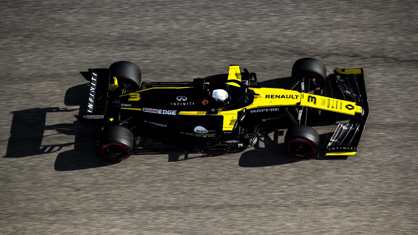 AUSTIN, TEXAS - NOVEMBER 01: Daniel Ricciardo of Australia driving the (3) Renault Sport Formula