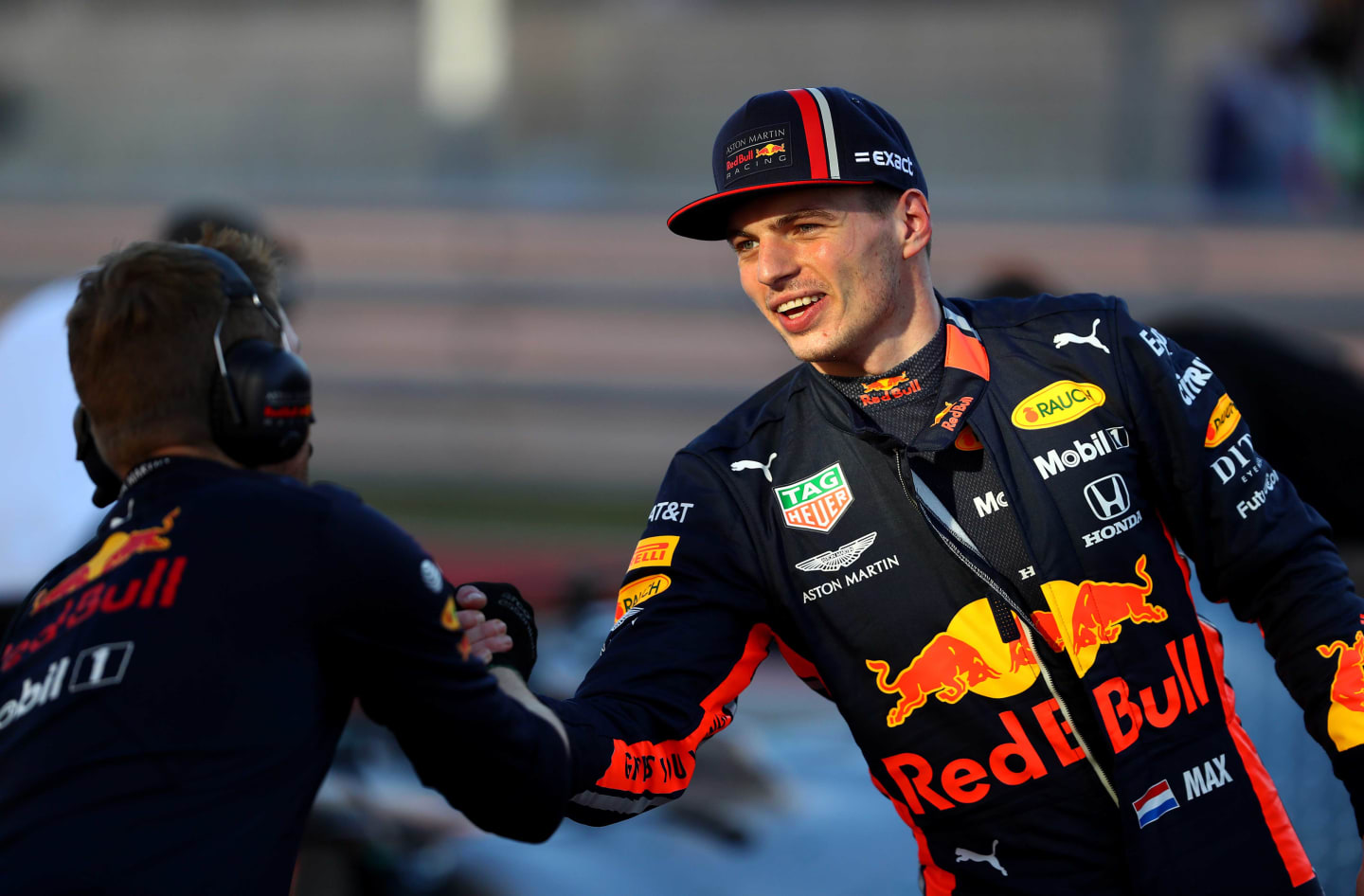 AUSTIN, TEXAS - NOVEMBER 02: Third place qualifier Max Verstappen of Netherlands and Red Bull