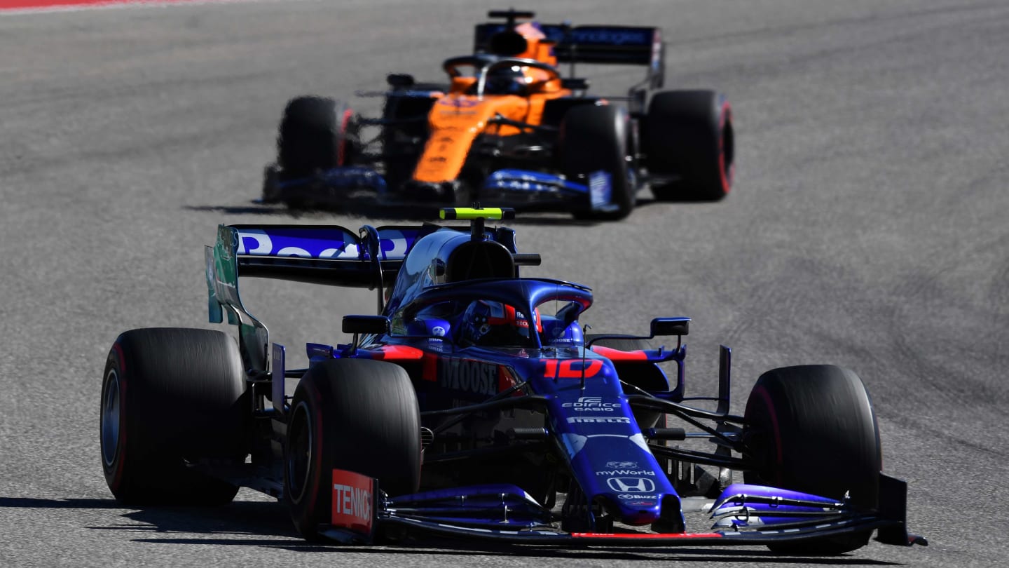 AUSTIN, TEXAS - NOVEMBER 03: Pierre Gasly of France driving the (10) Scuderia Toro Rosso STR14