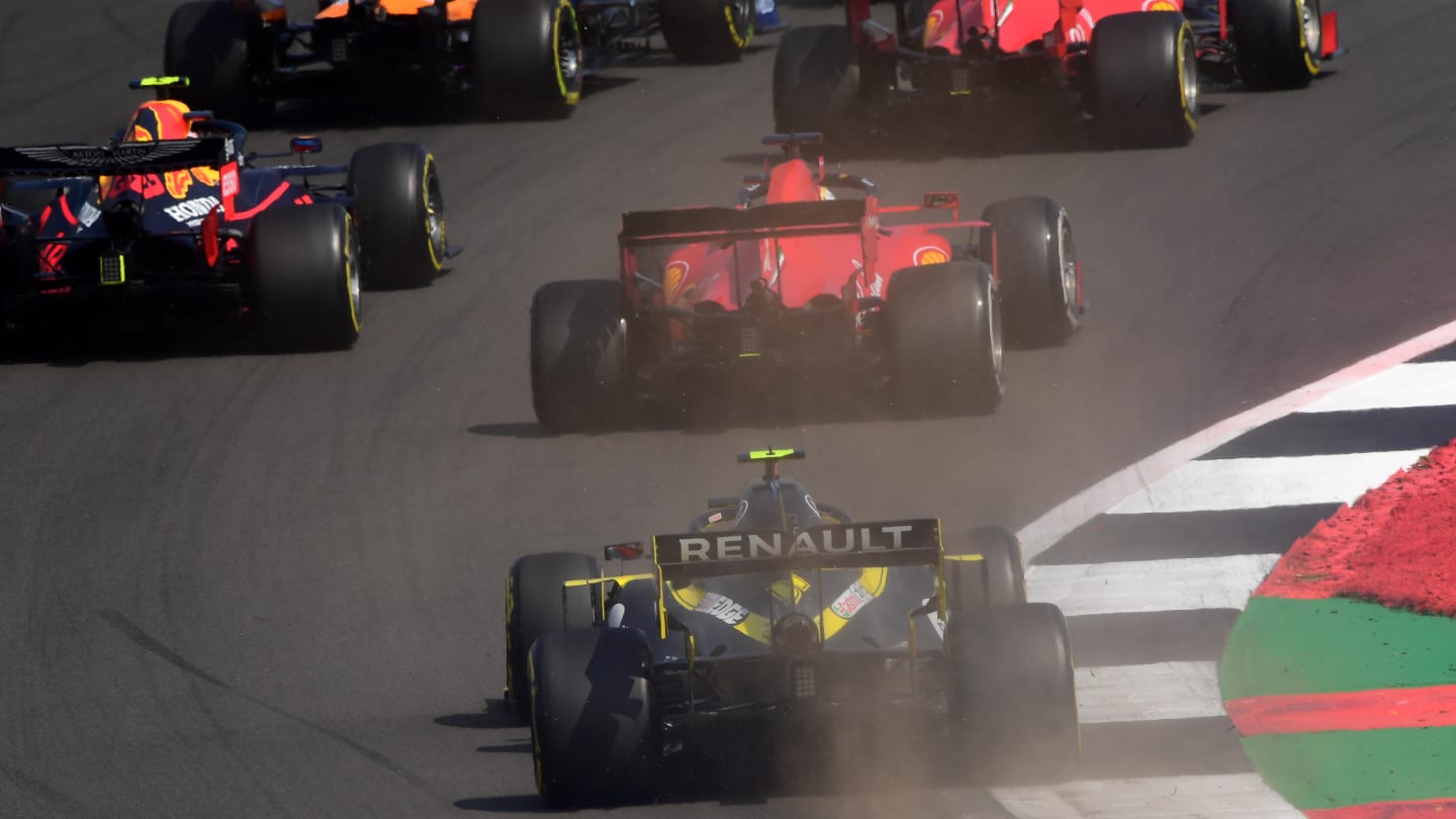 NORTHAMPTON, ENGLAND - AUGUST 09: Esteban Ocon of France driving the (31) Renault Sport Formula One Team RS20 on track during the F1 70th Anniversary Grand Prix at Silverstone on August 09, 2020 in Northampton, England. (Photo by Mario Renzi - Formula 1/Formula 1 via Getty Images)