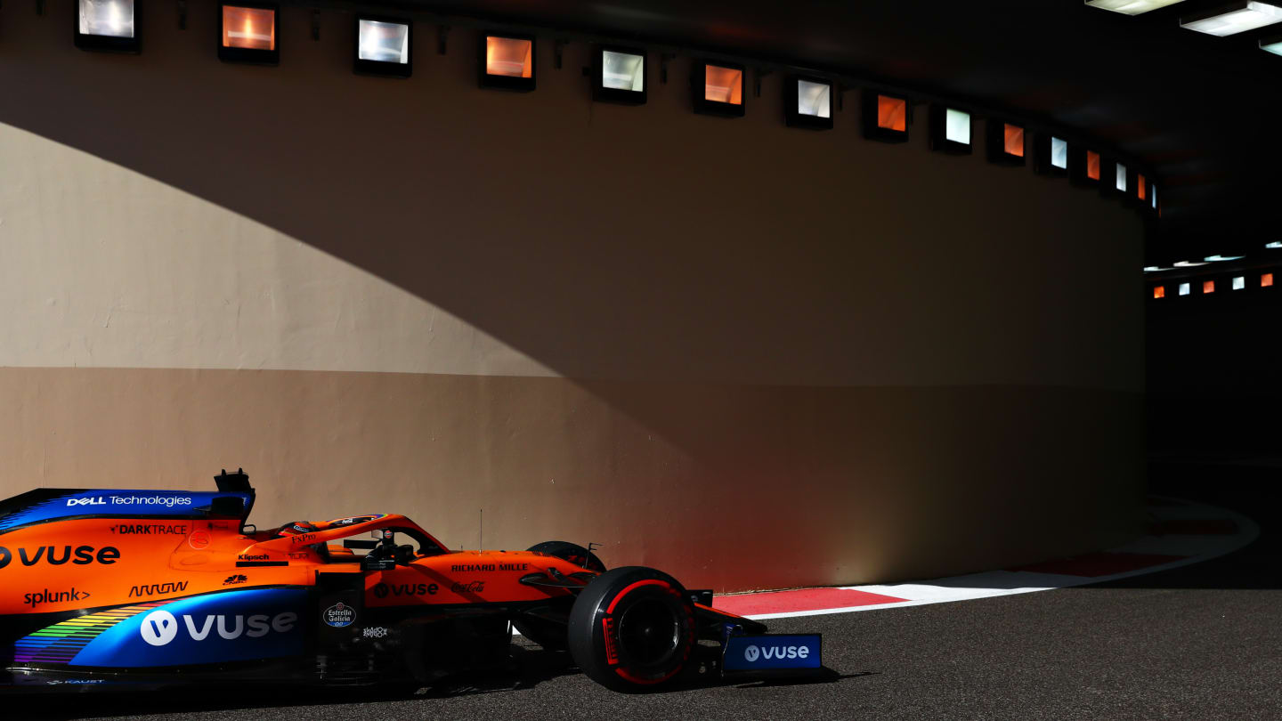 ABU DHABI, UNITED ARAB EMIRATES - DECEMBER 11: Carlos Sainz of Spain driving the (55) McLaren F1