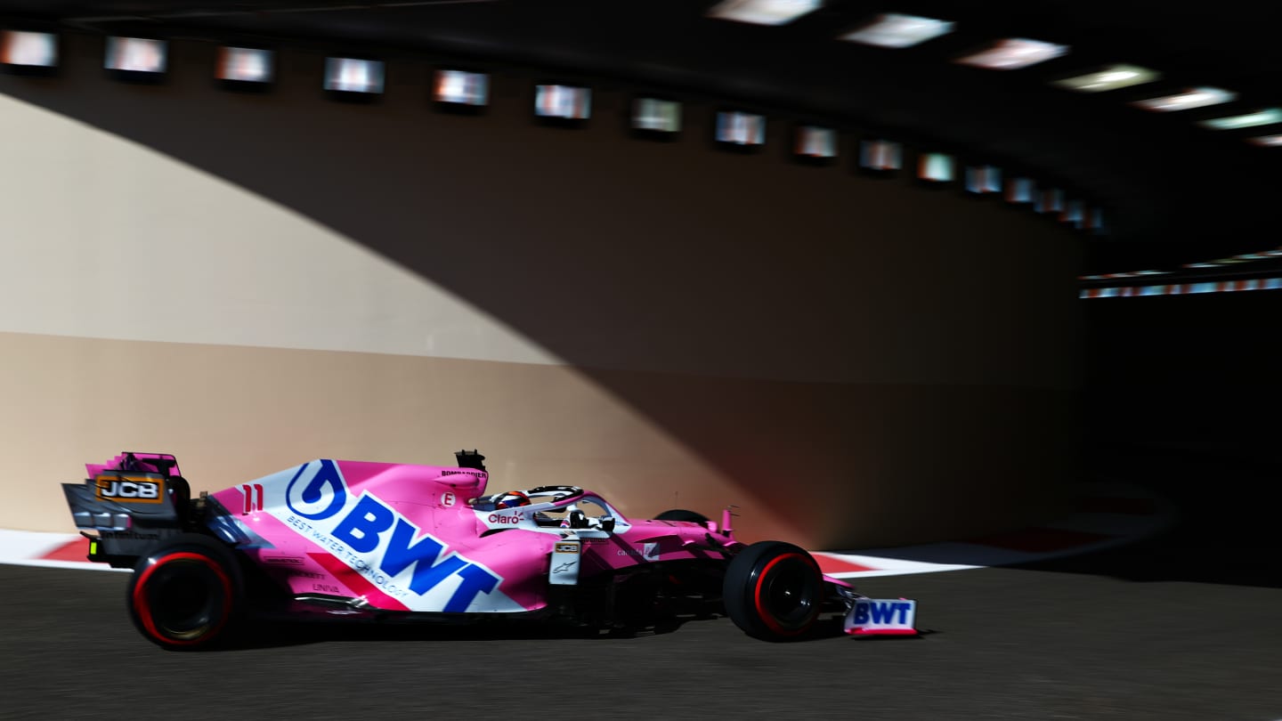 ABU DHABI, UNITED ARAB EMIRATES - DECEMBER 11: Sergio Perez of Mexico driving the (11) Racing Point