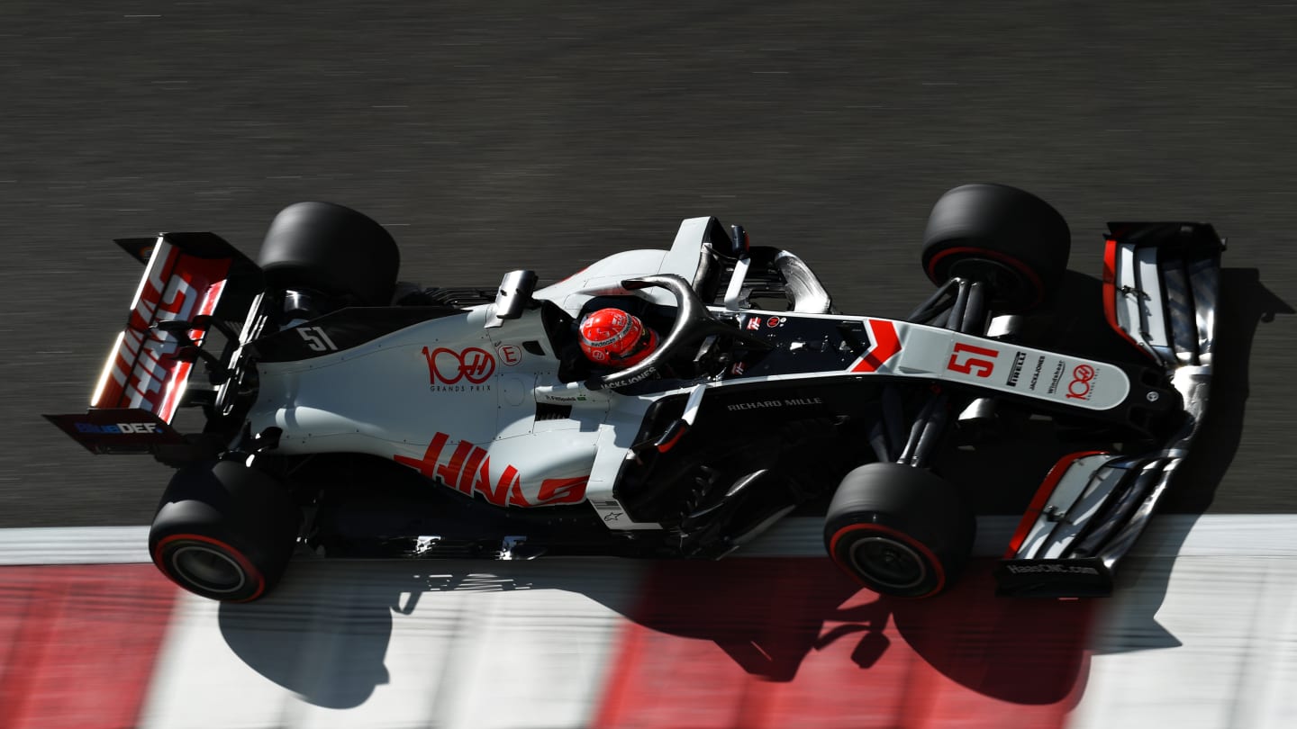 ABU DHABI, UNITED ARAB EMIRATES - DECEMBER 11: Pietro Fittipaldi of Brazil driving the (51) Haas F1