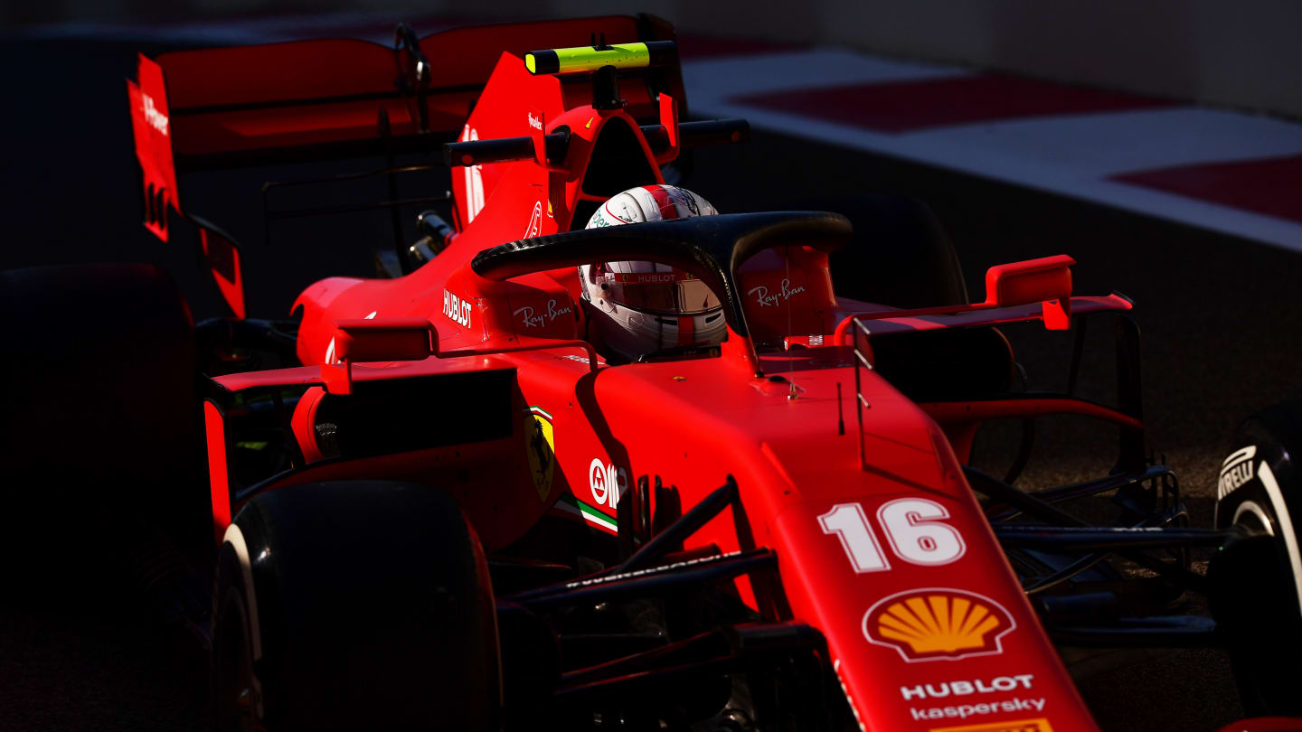 ABU DHABI, UNITED ARAB EMIRATES - DECEMBER 11: Charles Leclerc of Monaco driving the (16) Scuderia