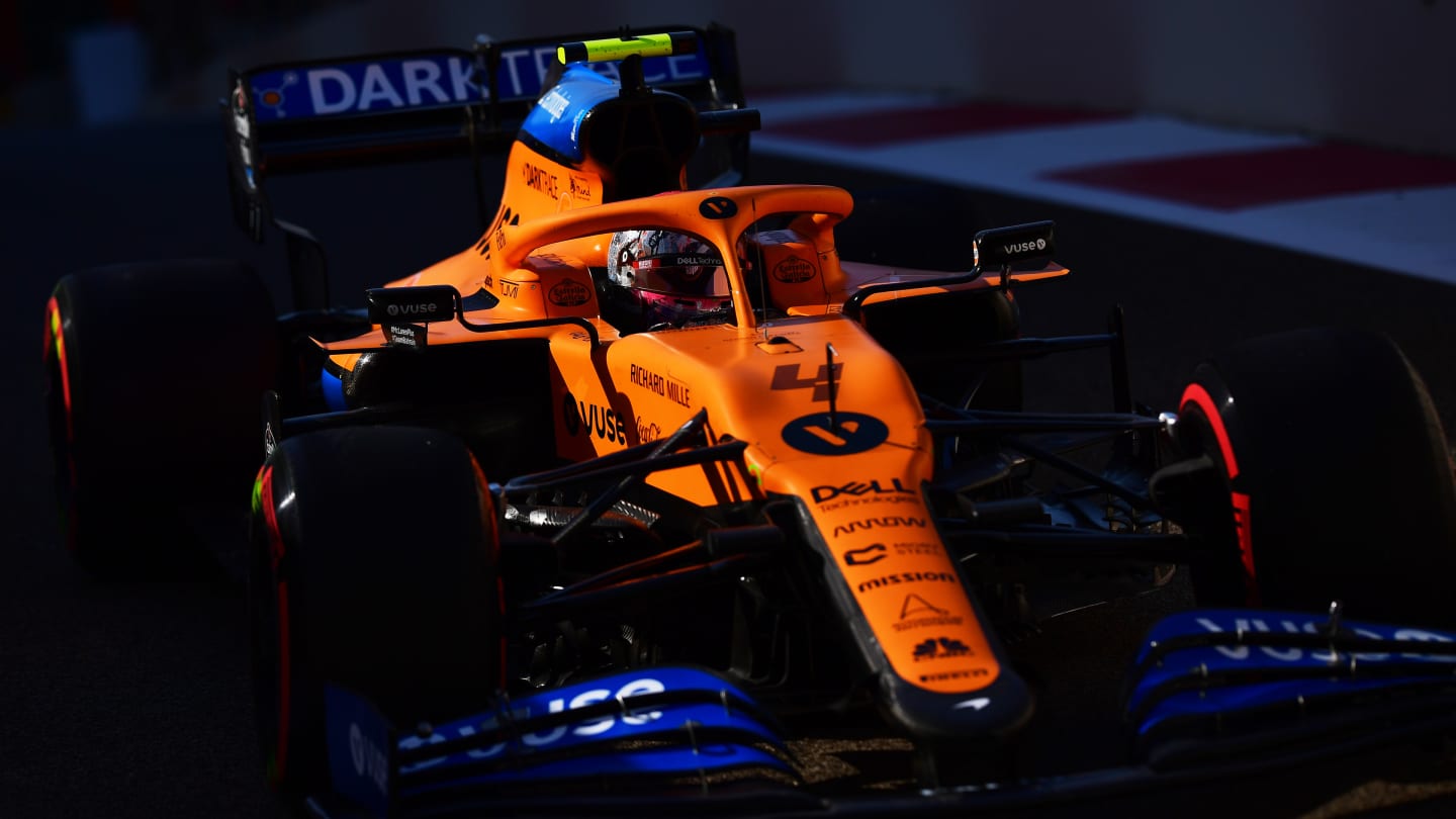 ABU DHABI, UNITED ARAB EMIRATES - DECEMBER 11: Lando Norris of Great Britain driving the (4)