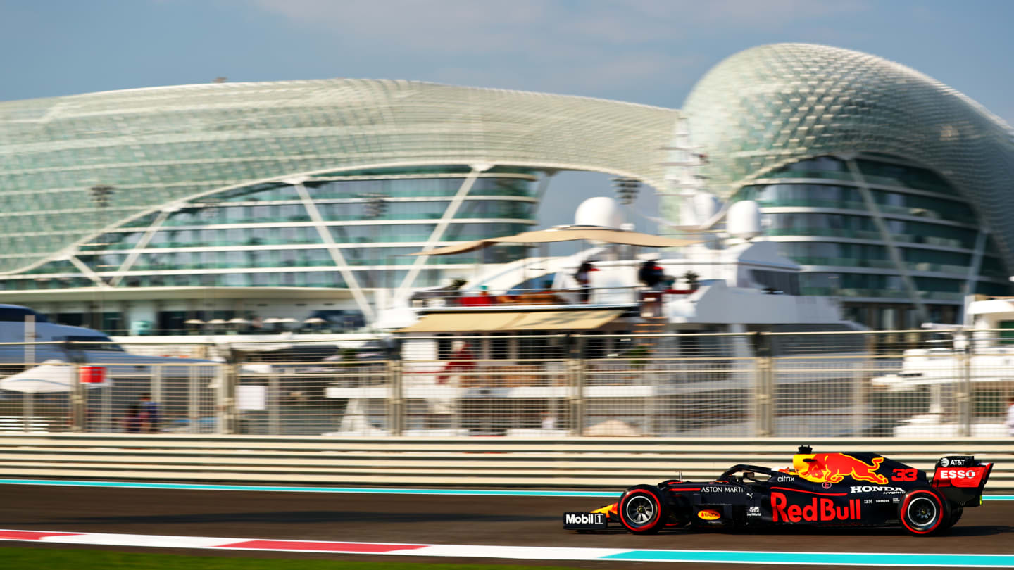 ABU DHABI, UNITED ARAB EMIRATES - DECEMBER 12: Max Verstappen of the Netherlands driving the (33)