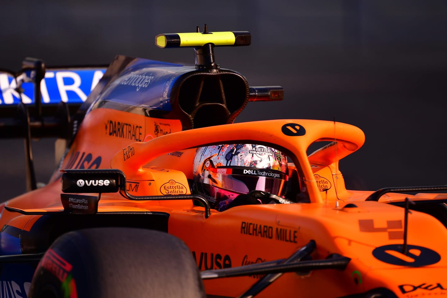 ABU DHABI, UNITED ARAB EMIRATES - DECEMBER 12: Lando Norris of Great Britain driving the (4) McLaren F1 Team MCL35 Renault on track during final practice ahead of the F1 Grand Prix of Abu Dhabi at Yas Marina Circuit on December 12, 2020 in Abu Dhabi, United Arab Emirates. (Photo by Giuseppe Cacace - Pool/Getty Images)