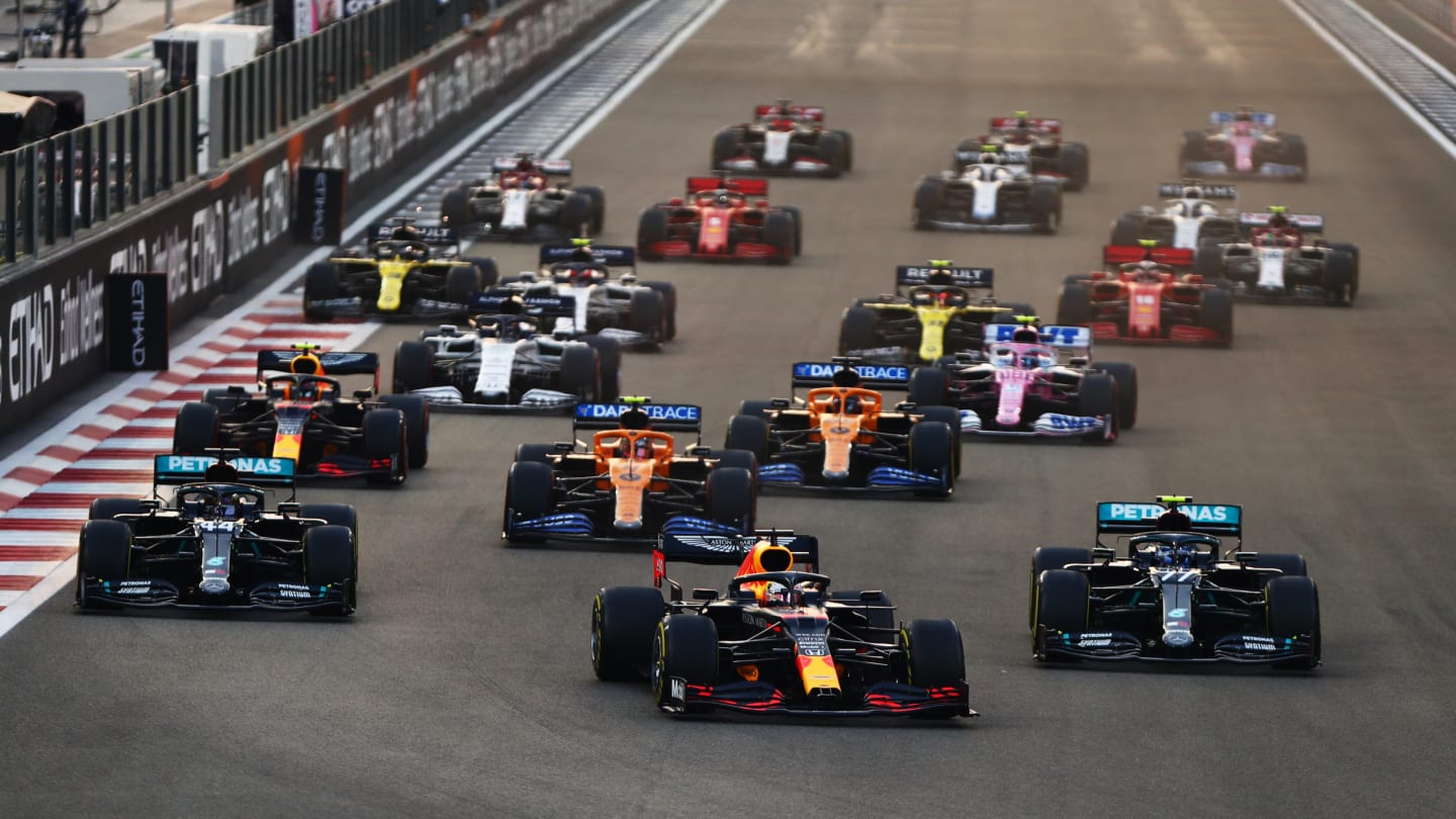 ABU DHABI, UNITED ARAB EMIRATES - DECEMBER 13: Max Verstappen of the Netherlands driving the (33)