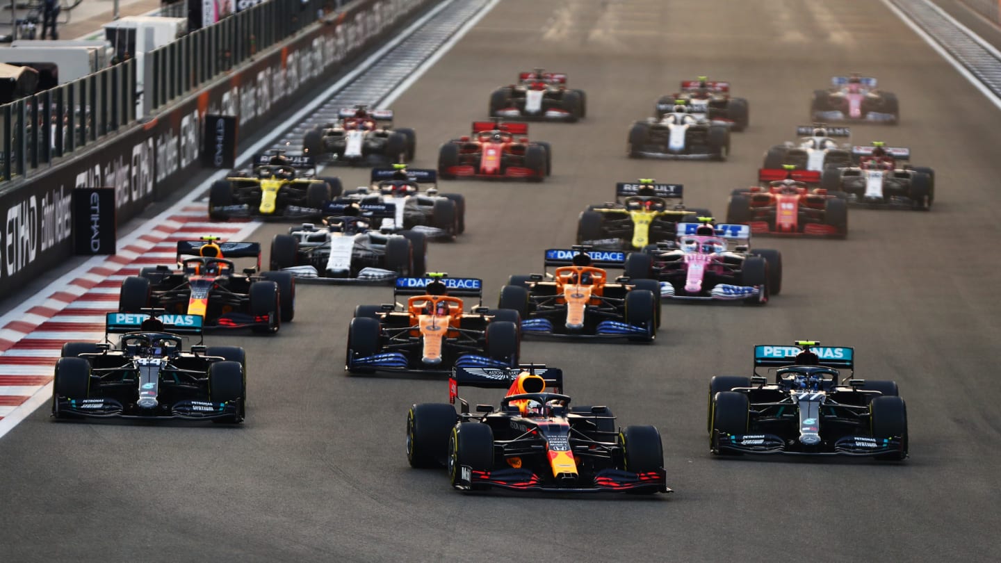 ABU DHABI, UNITED ARAB EMIRATES - DECEMBER 13: Max Verstappen of the Netherlands driving the (33)