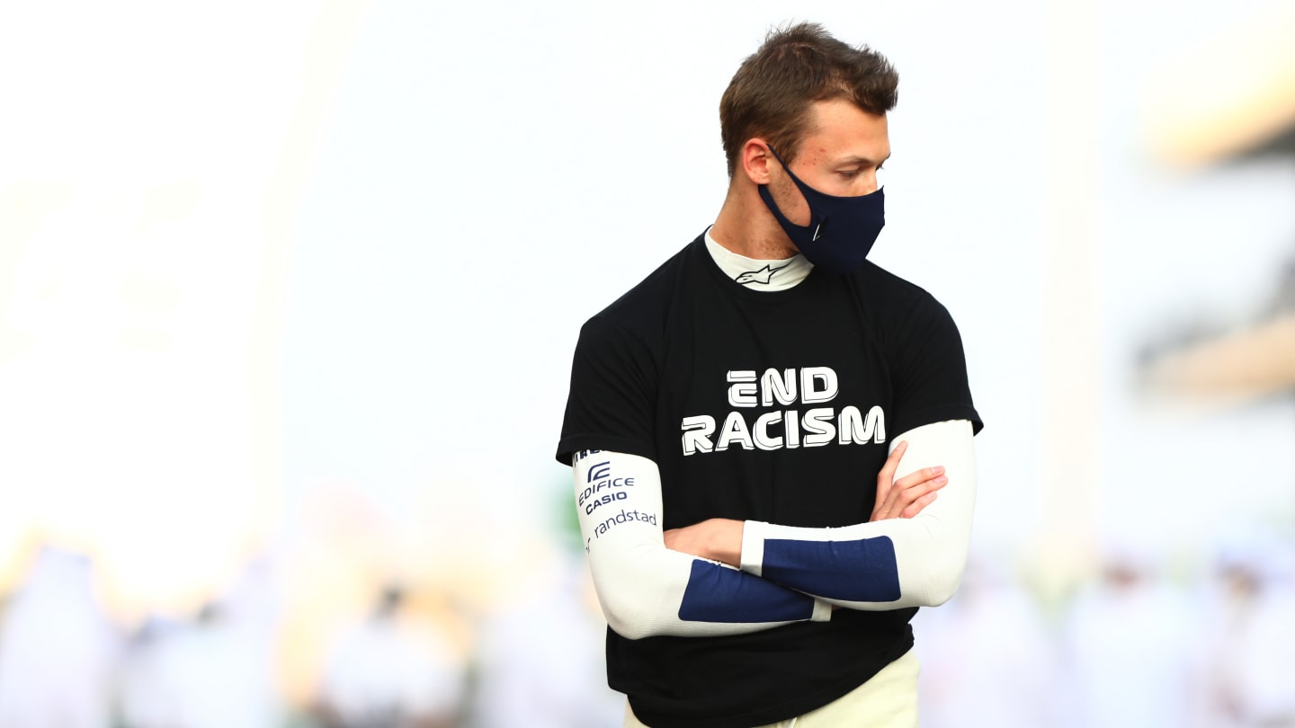 ABU DHABI, UNITED ARAB EMIRATES - DECEMBER 13: Daniil Kvyat of Russia and Scuderia AlphaTauri