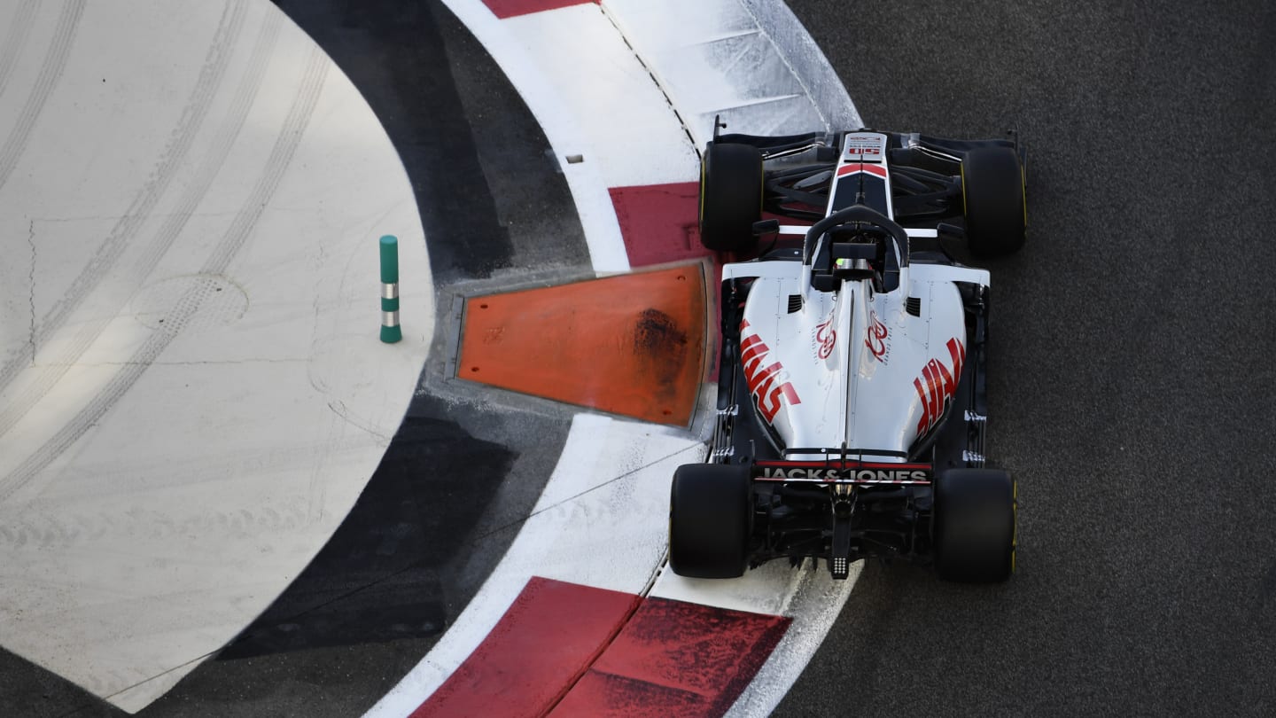 ABU DHABI, UNITED ARAB EMIRATES - DECEMBER 15: Mick Schumacher of Germany driving the Haas F1 Team