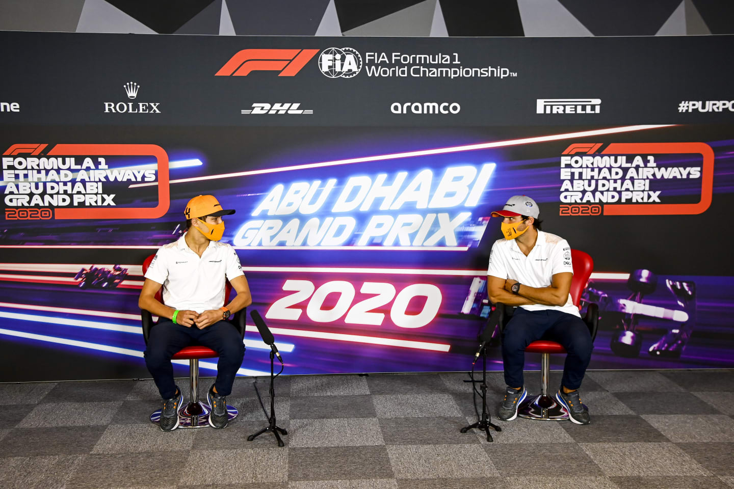 ABU DHABI, UNITED ARAB EMIRATES - DECEMBER 10: Lando Norris of Great Britain and McLaren F1 and