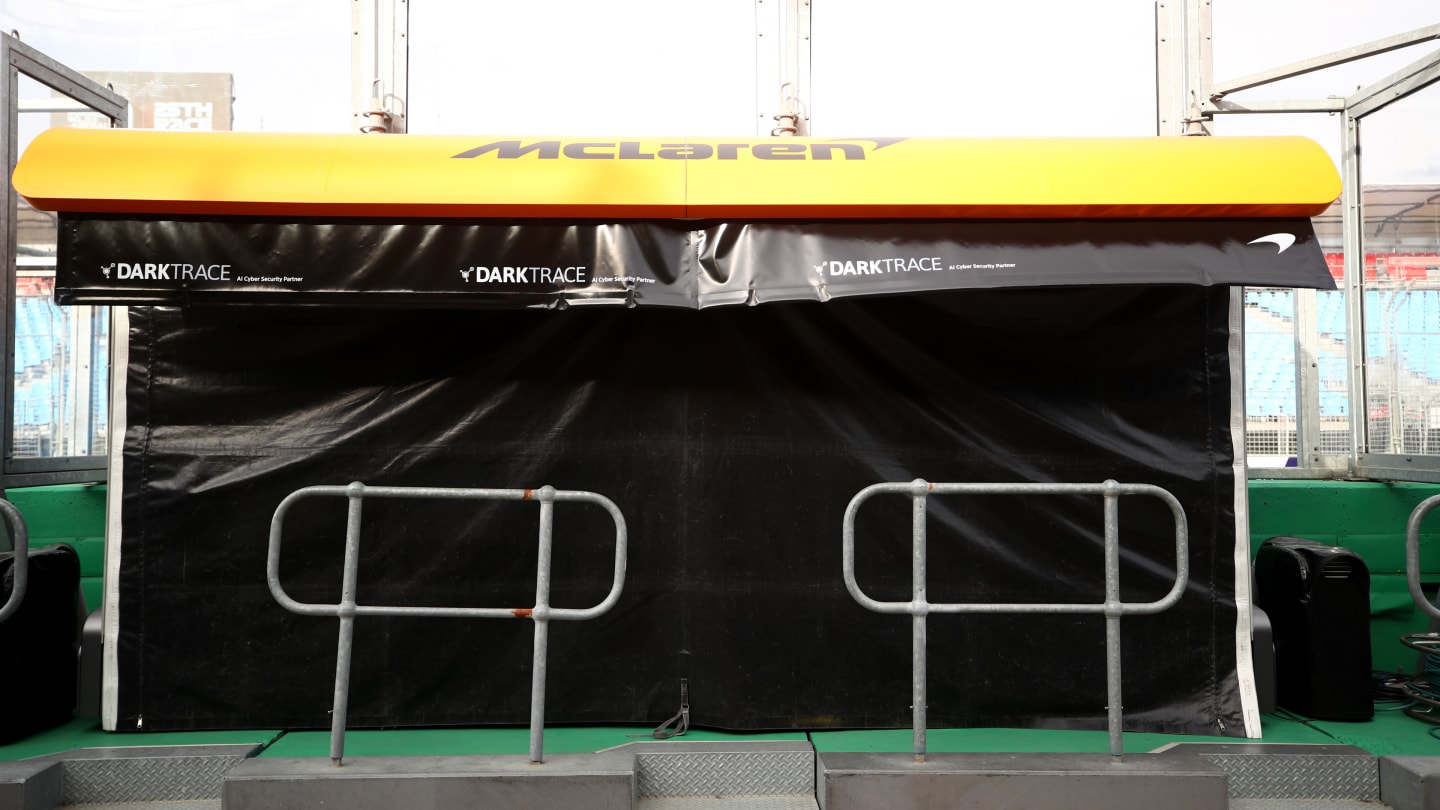MELBOURNE, AUSTRALIA - MARCH 13: A general view of a closed McLaren F1 pitwall gantry before