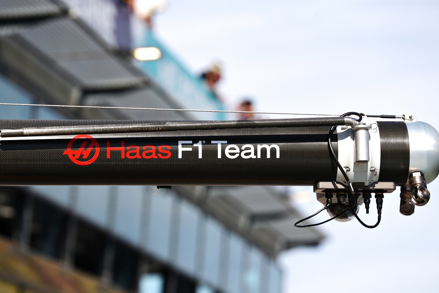 MELBOURNE, AUSTRALIA - MARCH 12: Haas F1 pitstop equipment is pictured during previews ahead of the