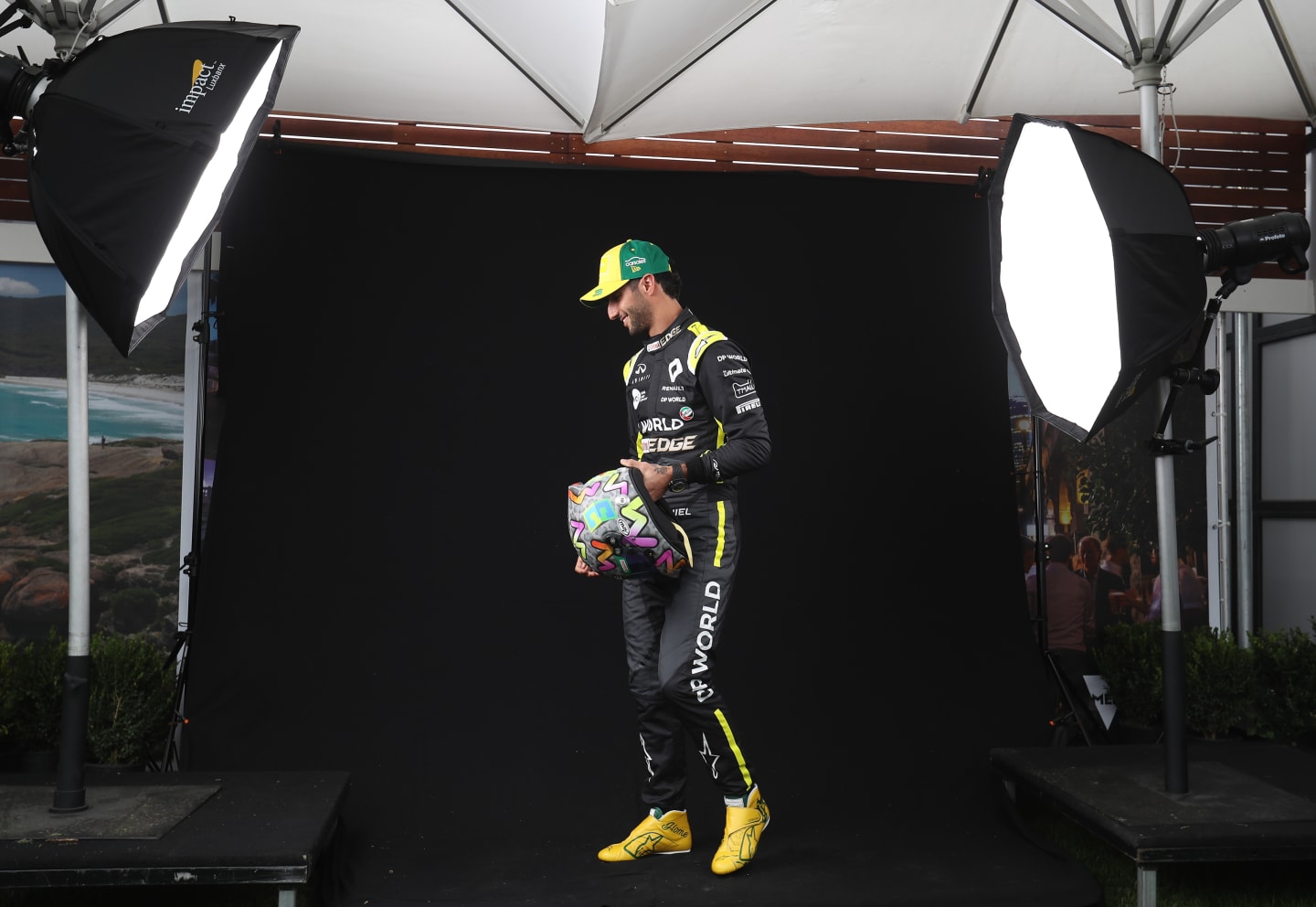 MELBOURNE, AUSTRALIA - MARCH 12: Daniel Ricciardo of Australia and Renault Sport F1 poses for a