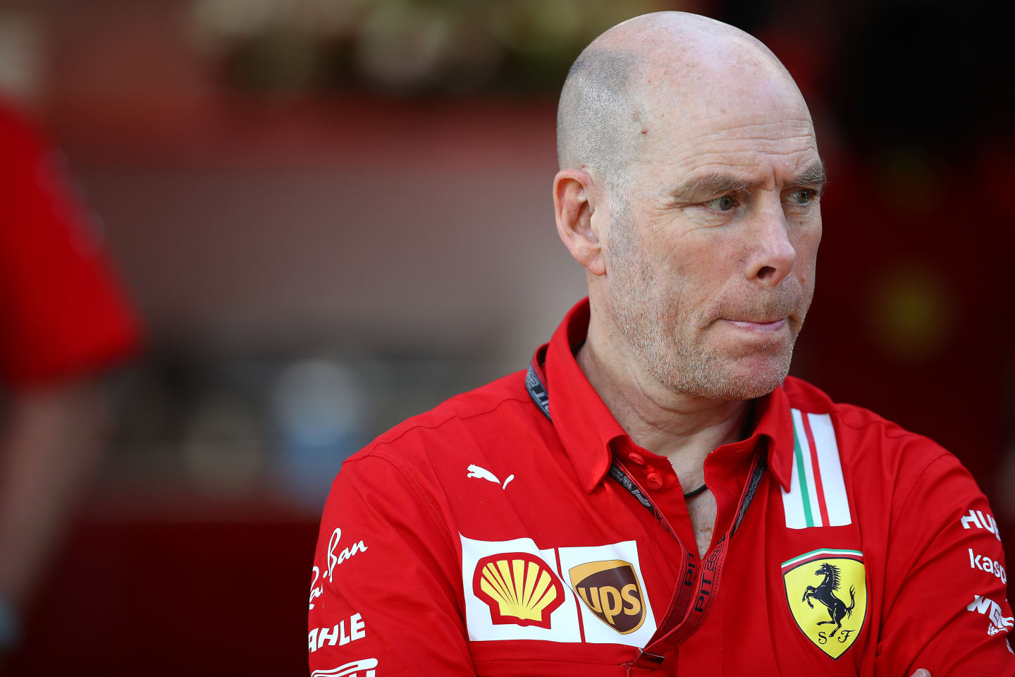 MELBOURNE, AUSTRALIA - MARCH 12: Jock Clear, Head of Engineering, Scuderia Ferrari looks on in the