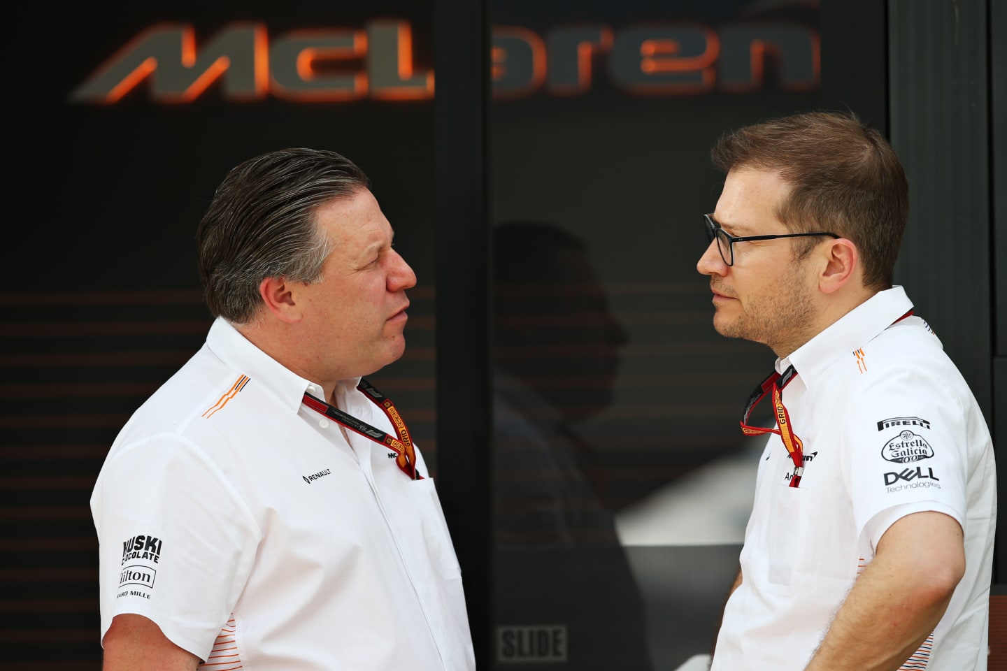 MELBOURNE, AUSTRALIA - MARCH 12: McLaren Chief Executive Officer Zak Brown and McLaren Team