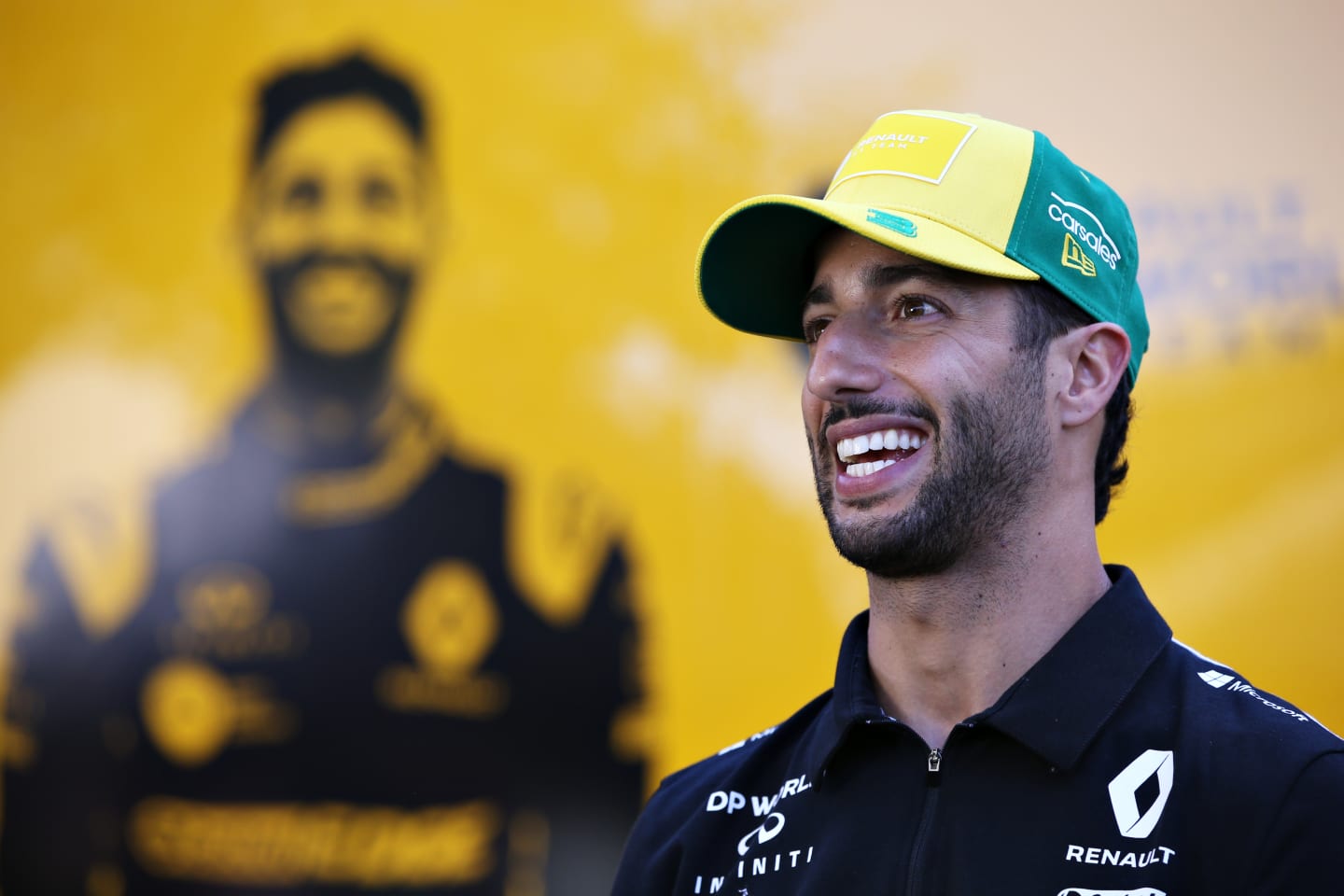 MELBOURNE, AUSTRALIA - MARCH 12: Daniel Ricciardo of Australia and Renault Sport F1 looks on in the